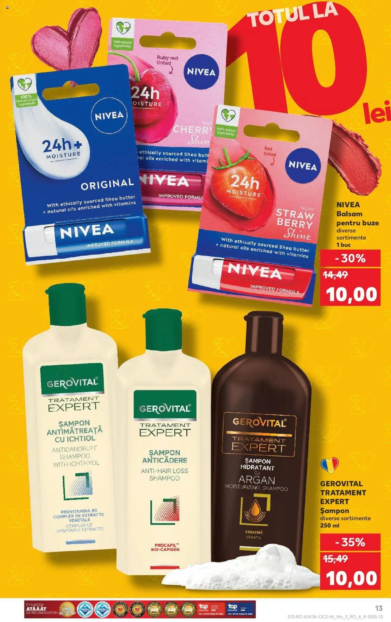 Catalog Kaufland - Viseu de Sus – valabil de la 20.08.2025 | Pagină: 13 | Produse: Șampon, Balsam, Balsam pentru buze