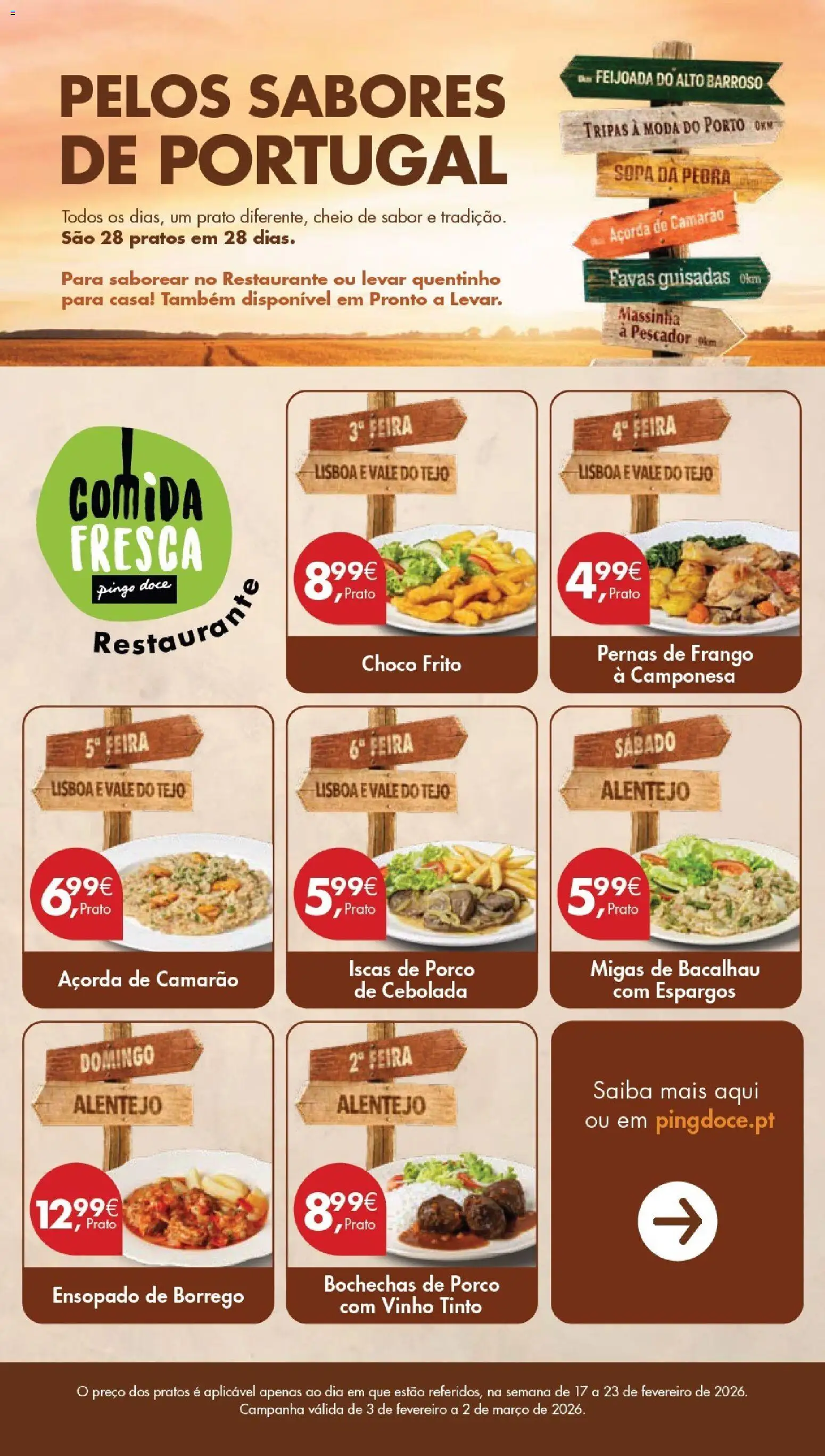 Pingo Doce Poupe este Fim de Semana │ válido de 20.02.2026 | Página: 8 | Produtos: Pratos, Frango, Sopa, Vinho