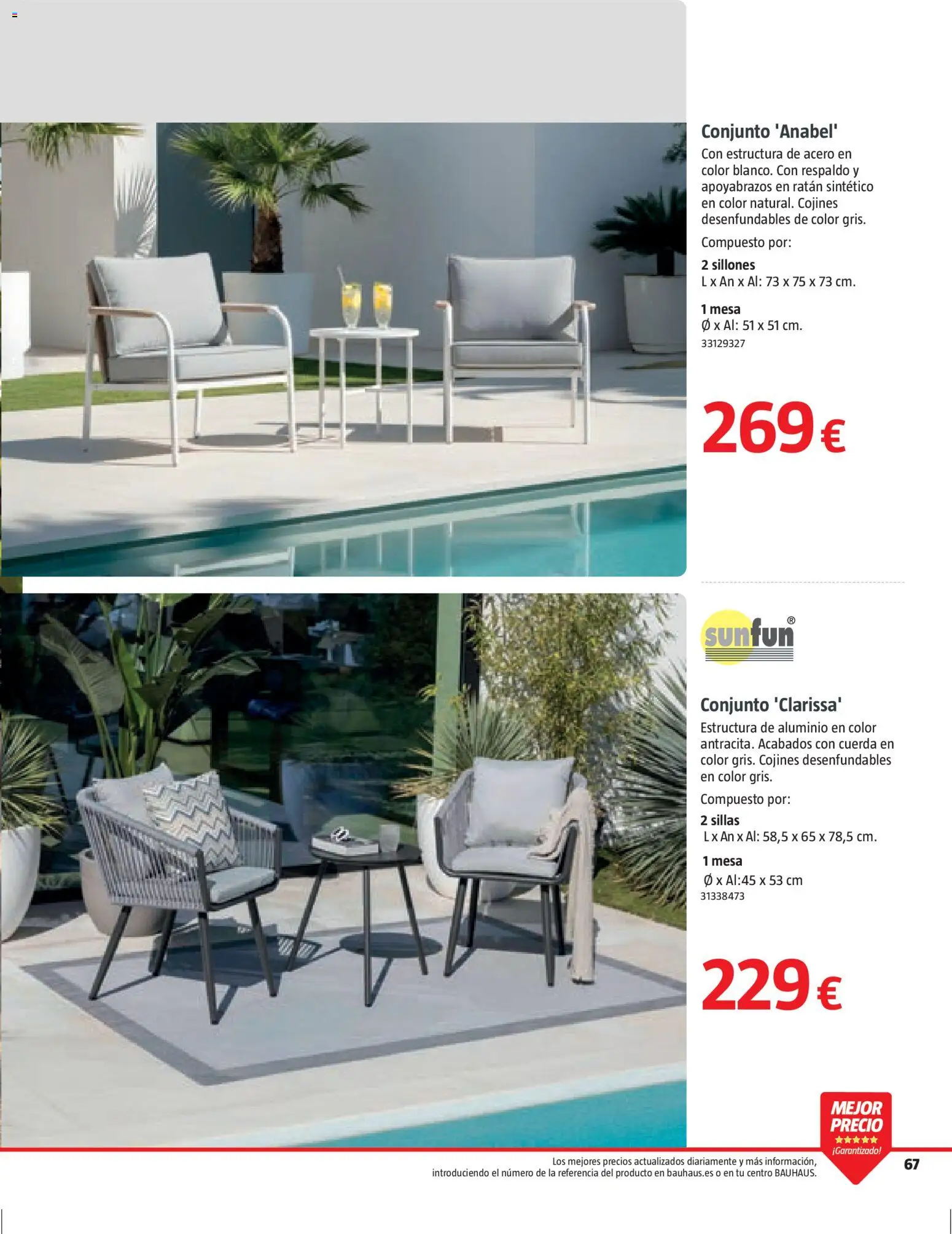 Bauhaus Verano │ válido desde el 16.03.2026 | Página: 67 | Productos: Mesa