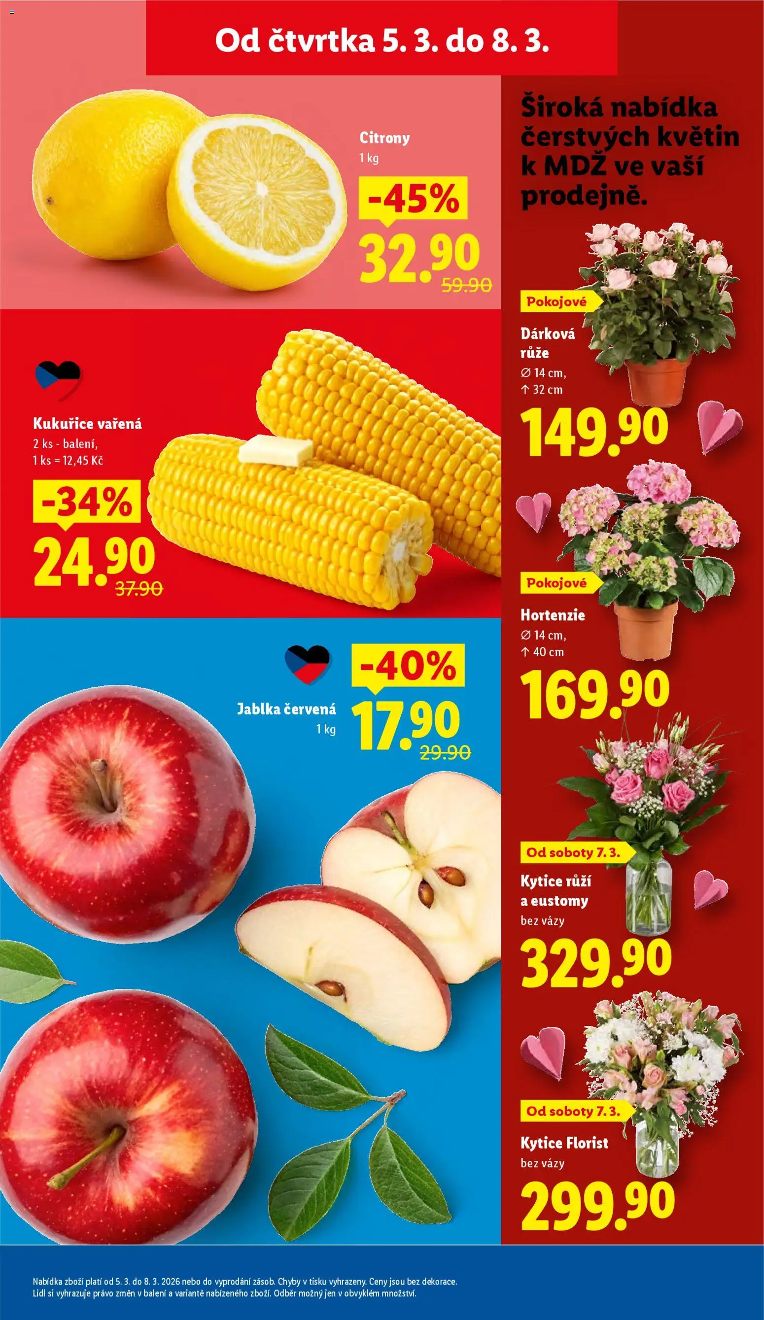 Lidl leták od 05.03.2026 | Strana: 11 | Produkty: Jablka, Citróny, Vázy, Kytice