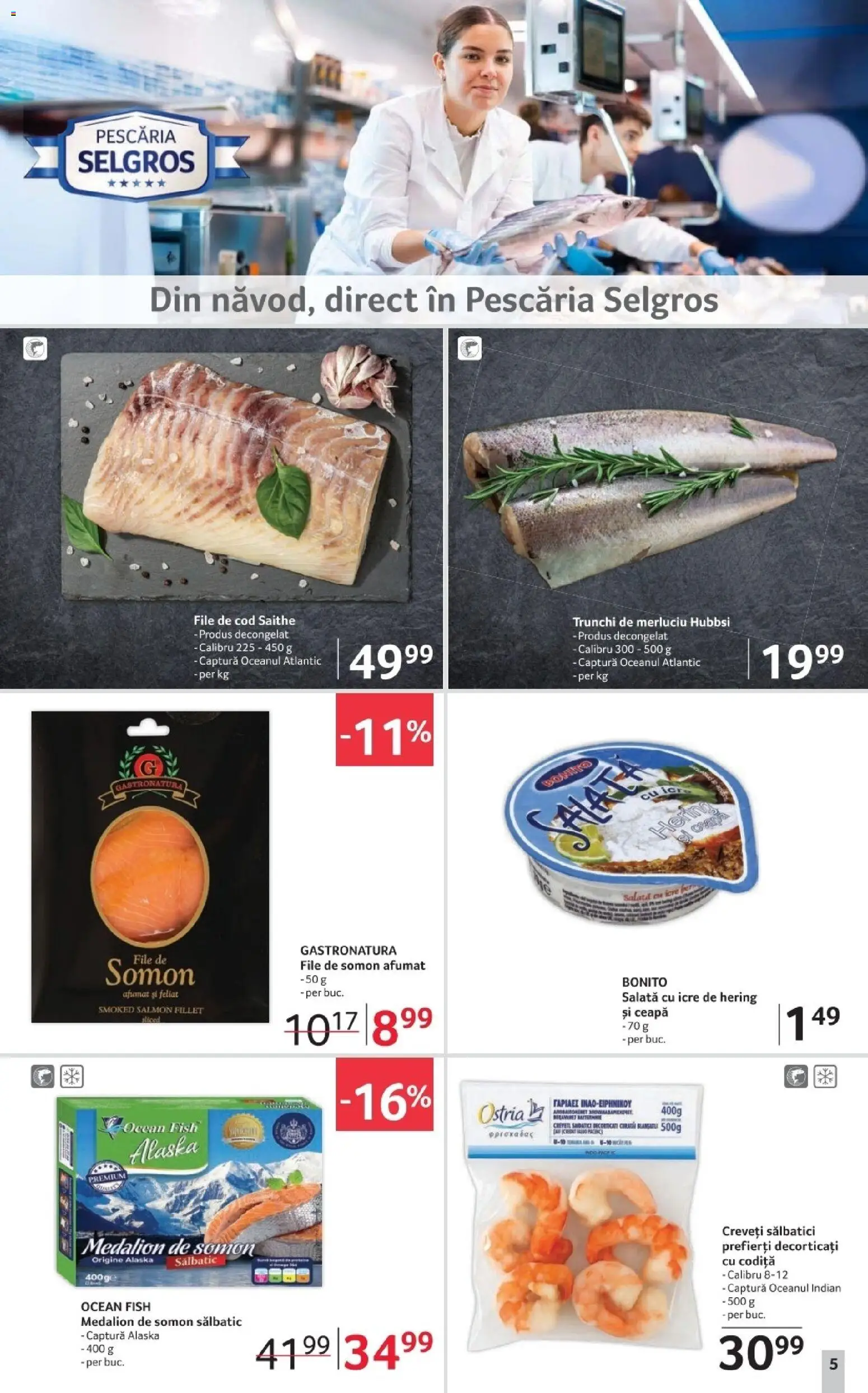 Noul catalog Selgros – valabil de la 02.01.2026 | Pagină: 5 | Produse: Salată cu icre, Salată, Ceapă