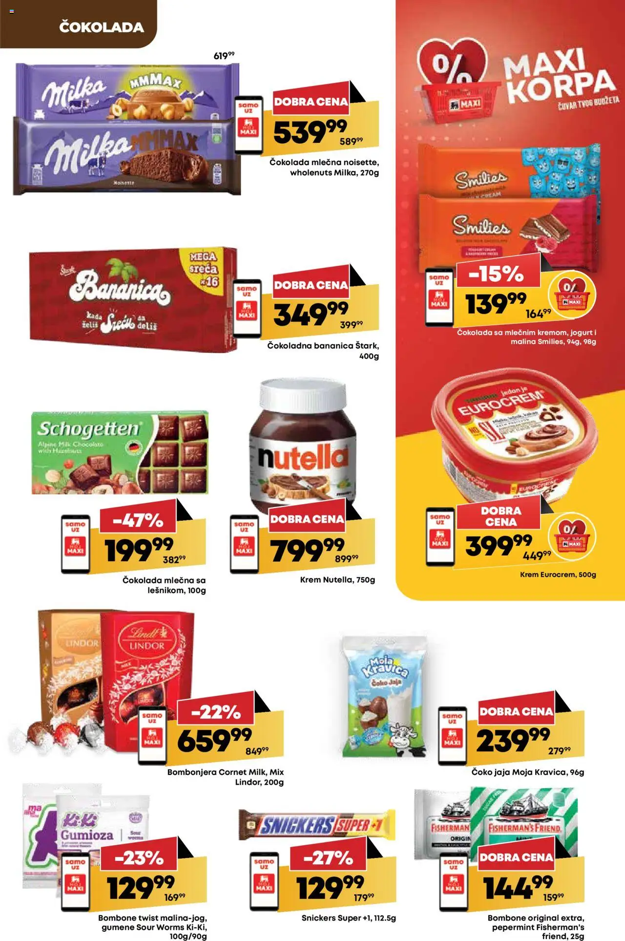 Mega Maxi katalog - važi od 12.06.2025 | Strana: 21 | Proizvode: Bombone, Korpa, Malina, Čokolada