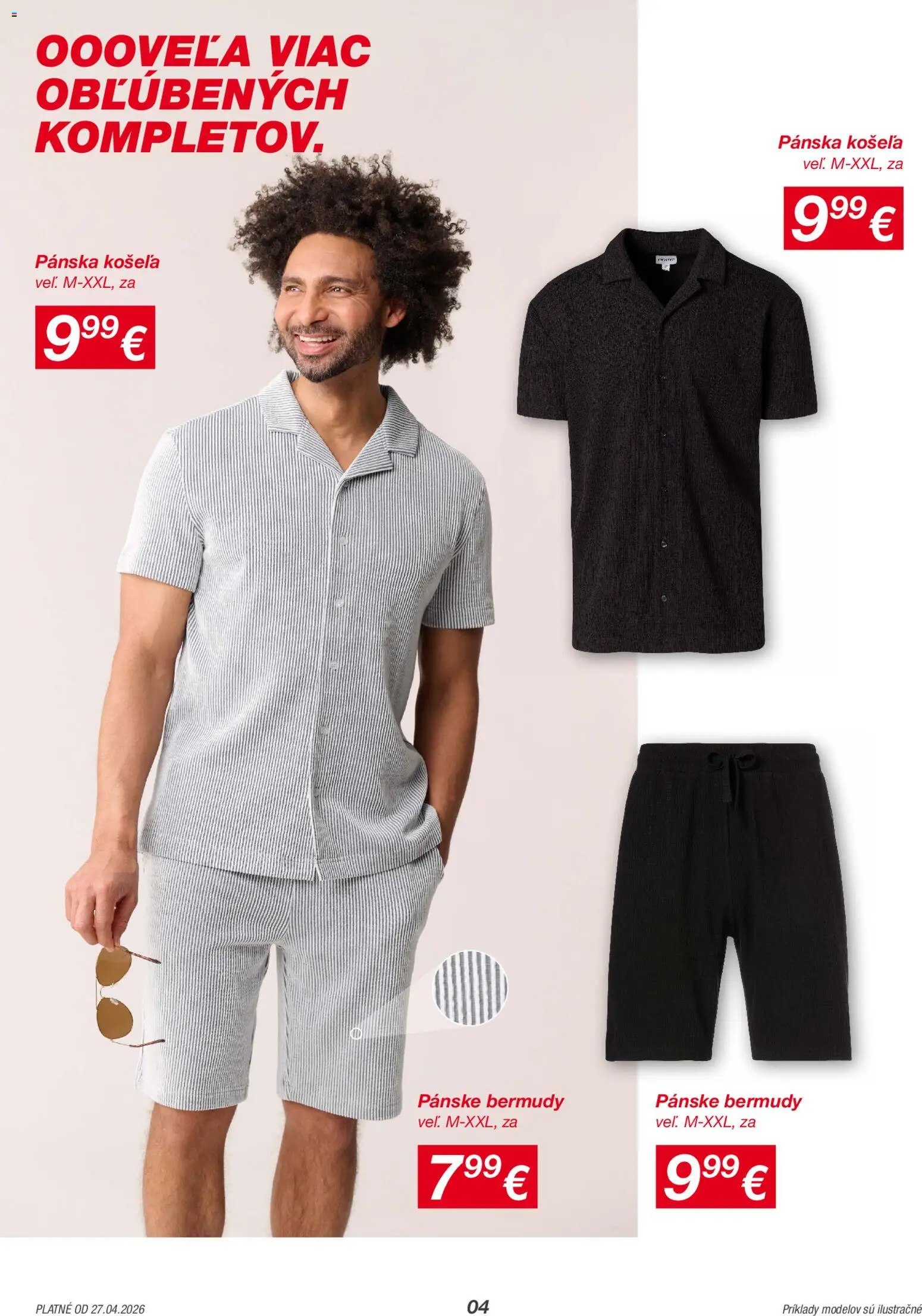 Nové Kik akcie – leták je platný od 27.04.2026 | Strana: 4 | Produkty: Košeľa