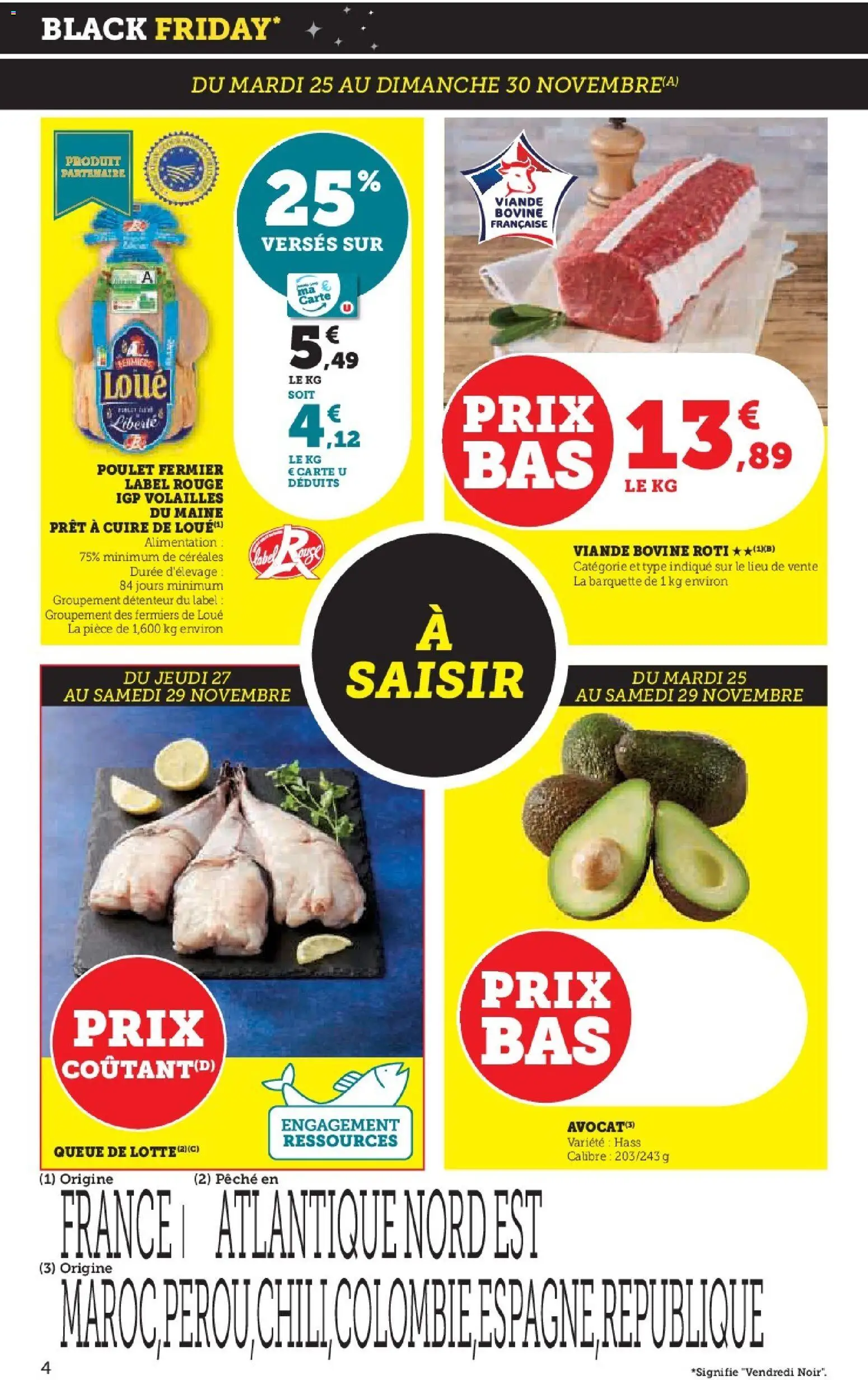 {H1} | Page: 4 | Produits: Pêche, Viande, Céréales, Viande bovine