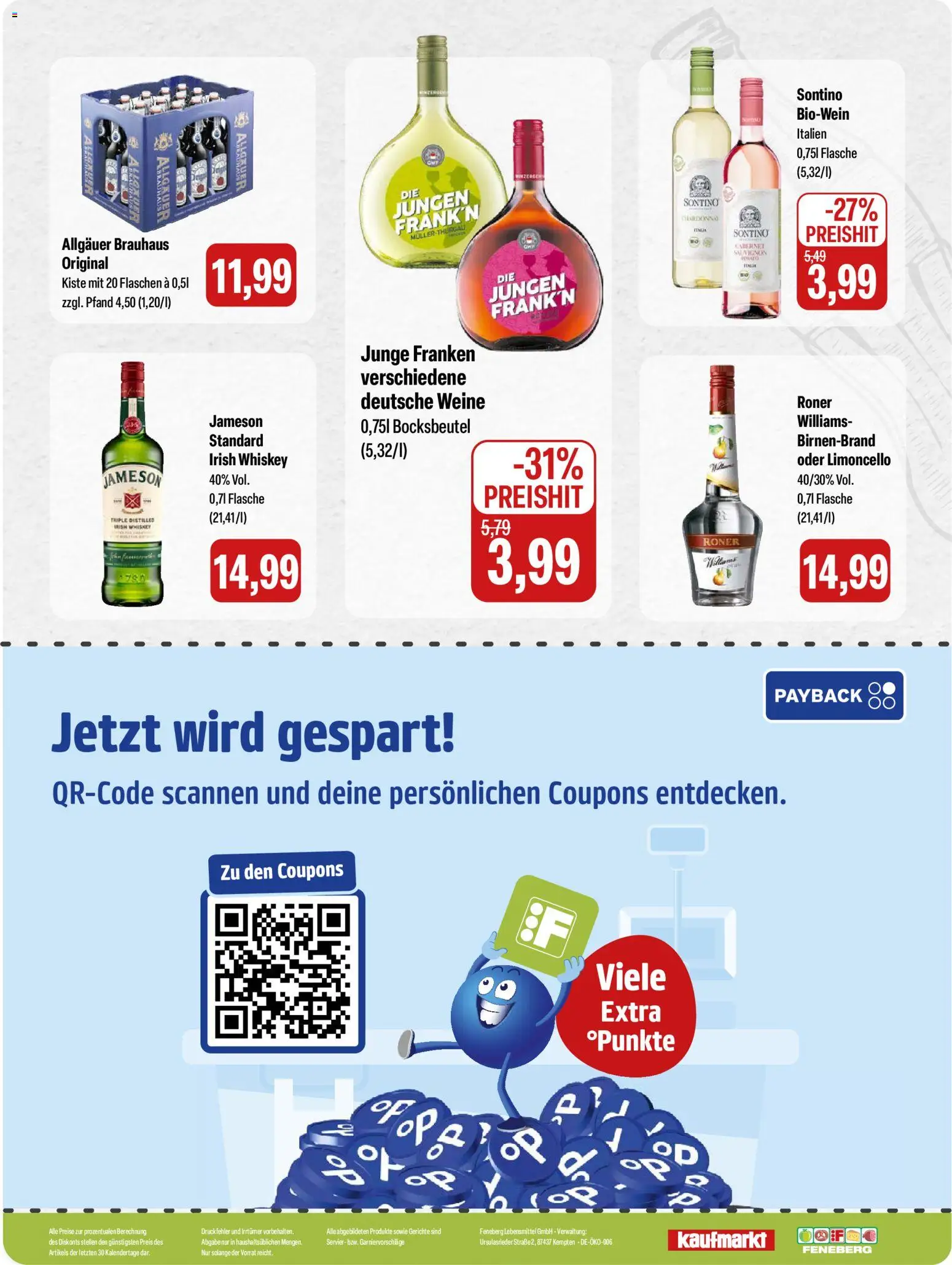 Feneberg Angebote – gültig ab 26.02.2026 | Seite: 16 | Produkte: Jameson, Limoncello, Whiskey