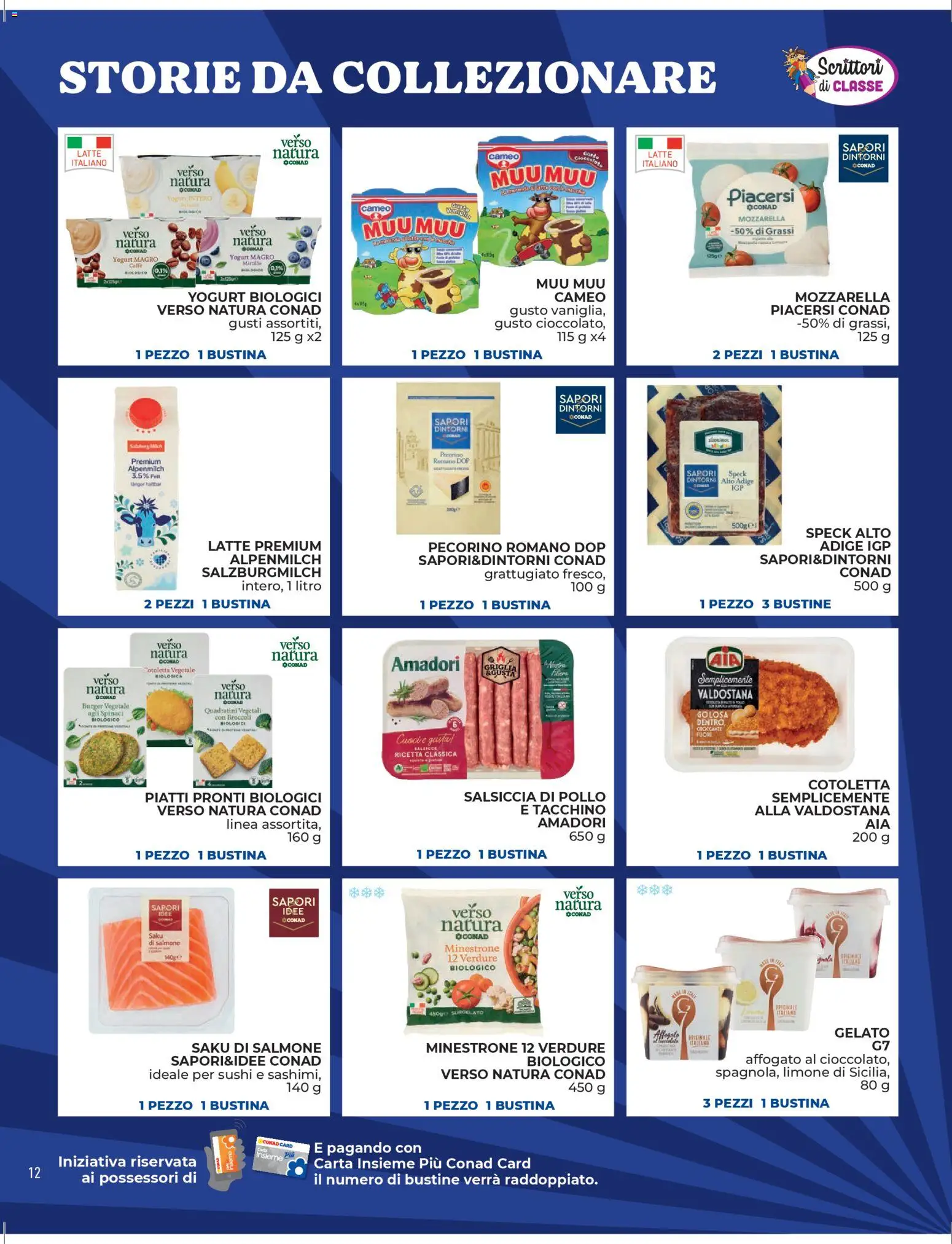 Volantino Conad del 13.03.2026 | Pagina: 12 | Prodotti: Verdure, Tacchino, Pecorino Romano, Sushi