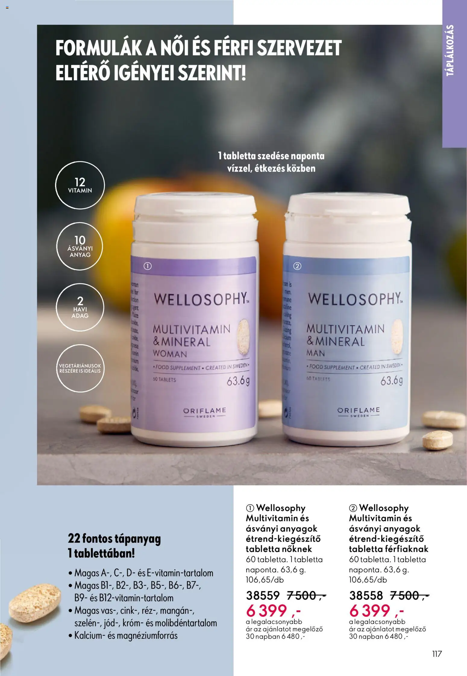 Oriflame akciós ujság - amely érvényes a következő dátumtól: 21.01.2026 | Oldal: 117 | Termékek: Multivitamin