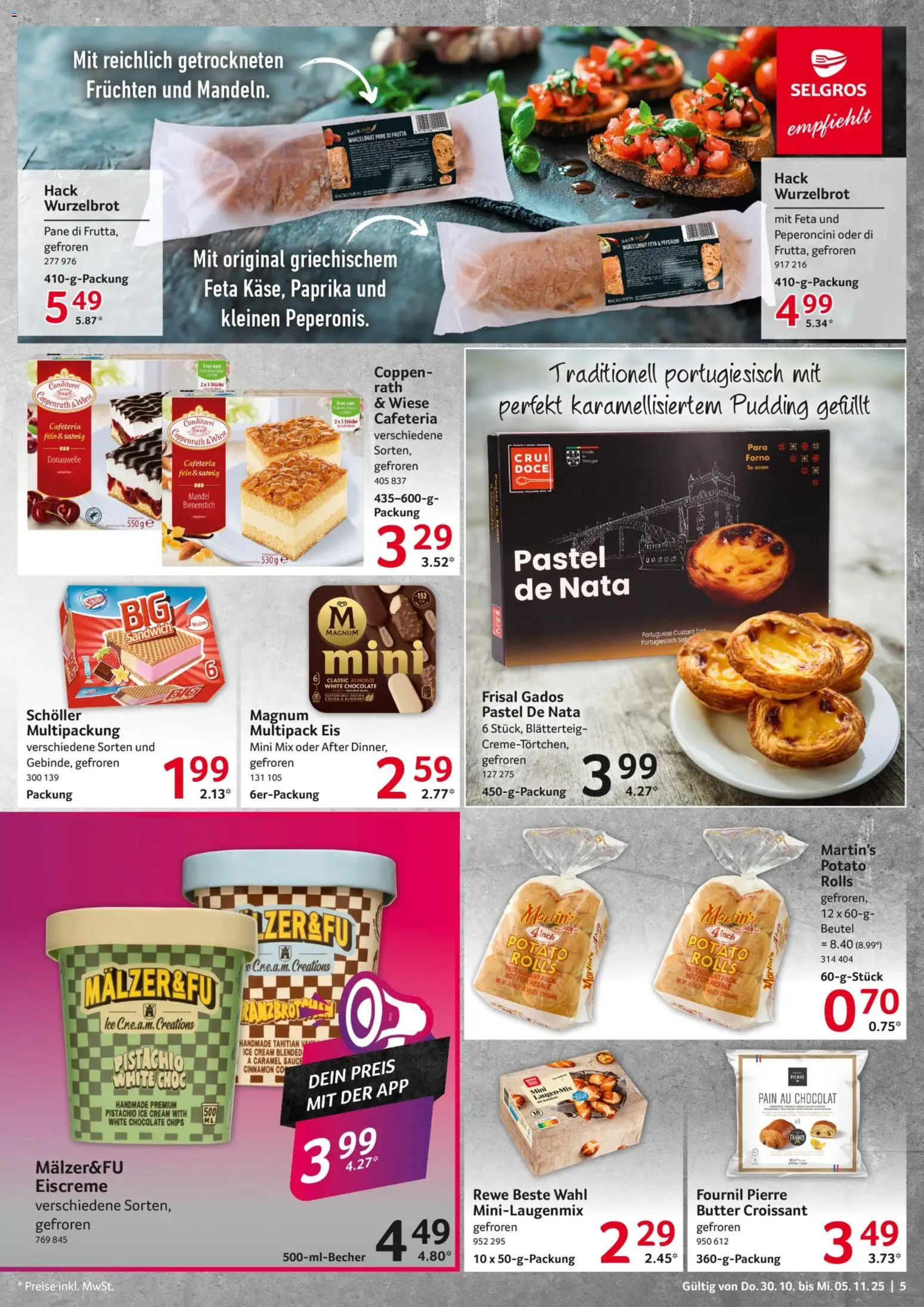 Selgros Prospekt 	 – gültig ab 30.10.2025 | Seite: 5 | Produkte: Feta, Pane, Croissant, Paprika