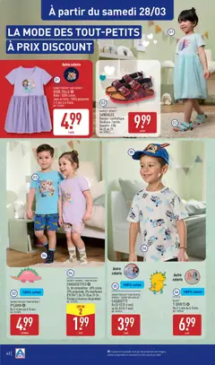Aldi - Prévisualisation de Aldi - Catalogue de la semaine 13 valide à partir de 24.03.2026 | Page: 44 | Produits: Coton, Jupe, Sandales, Casquette