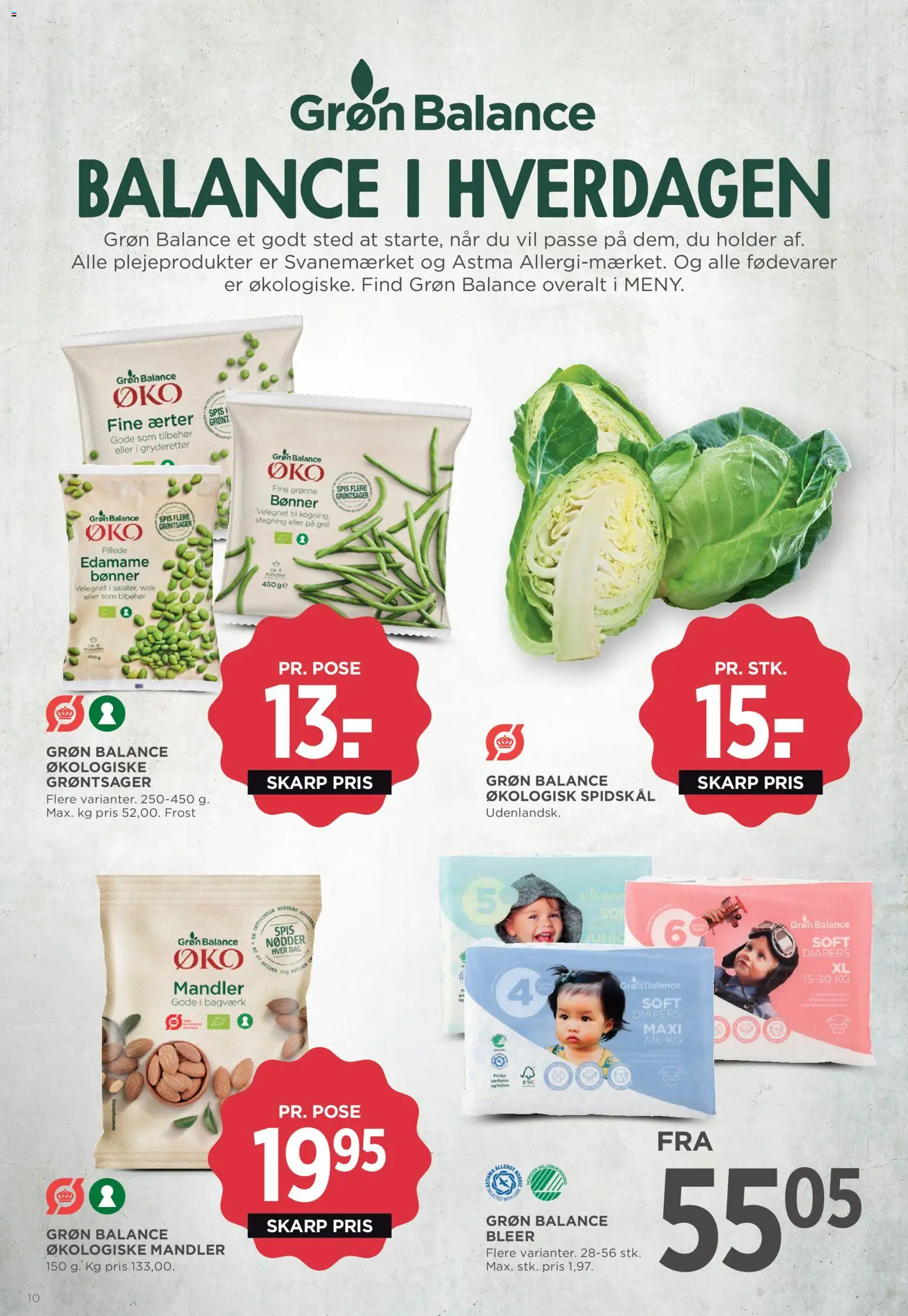 Meny tilbudsavis – gyldig fra 24.04.2026 | Side: 10 | Produkter: Mandler, Bønner, Ærter, Grill