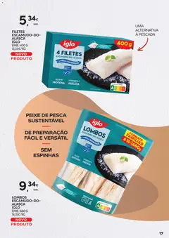 Pré-visualização Continente - Cabazes de Natal válido de 11.11.2025 | Página: 17 | Produtos: Pescada, Microondas, Peixe, Proteina