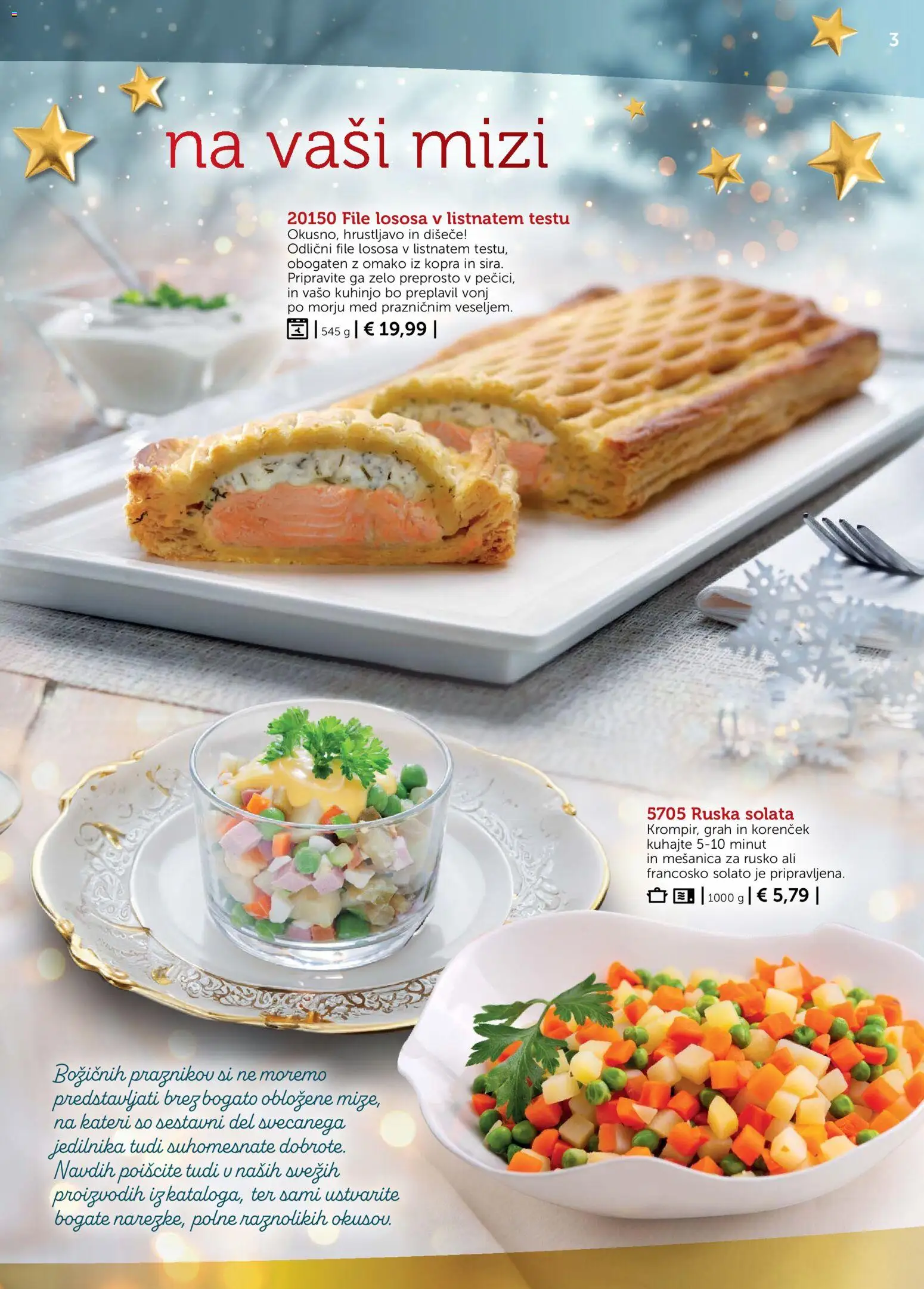 Novi Bofrost katalog ponudbe – veljaven od 01.12.2025 | Stran: 3 | Izdelki: Korencek, Solata, Grah