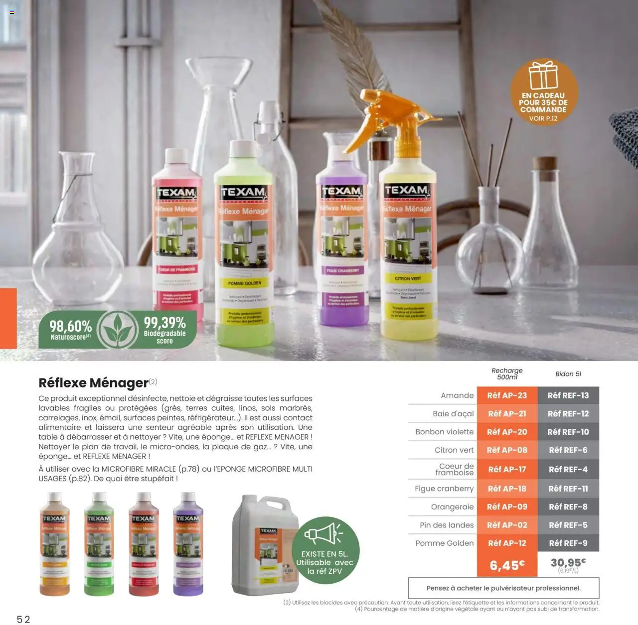  | Page: 52 | Produits: Citron, Citron vert, Figue, Pomme