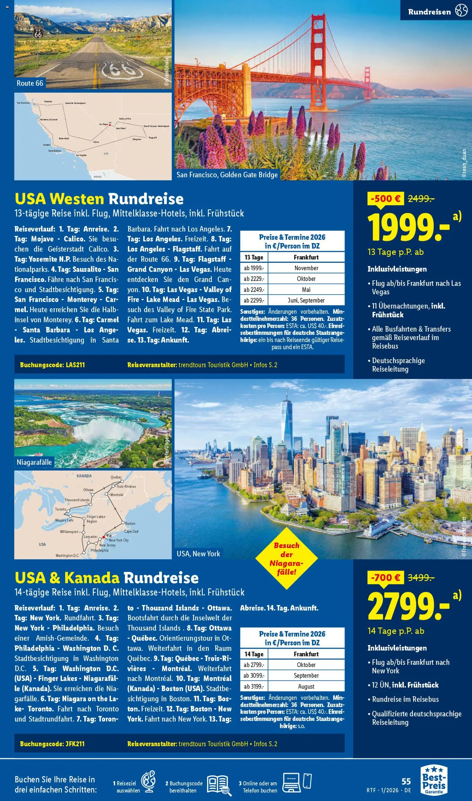 Lidl Reisen - Prospekt – gültig ab 14.01.2026 | Seite: 55 | Produkte: Philadelphia, Telefon