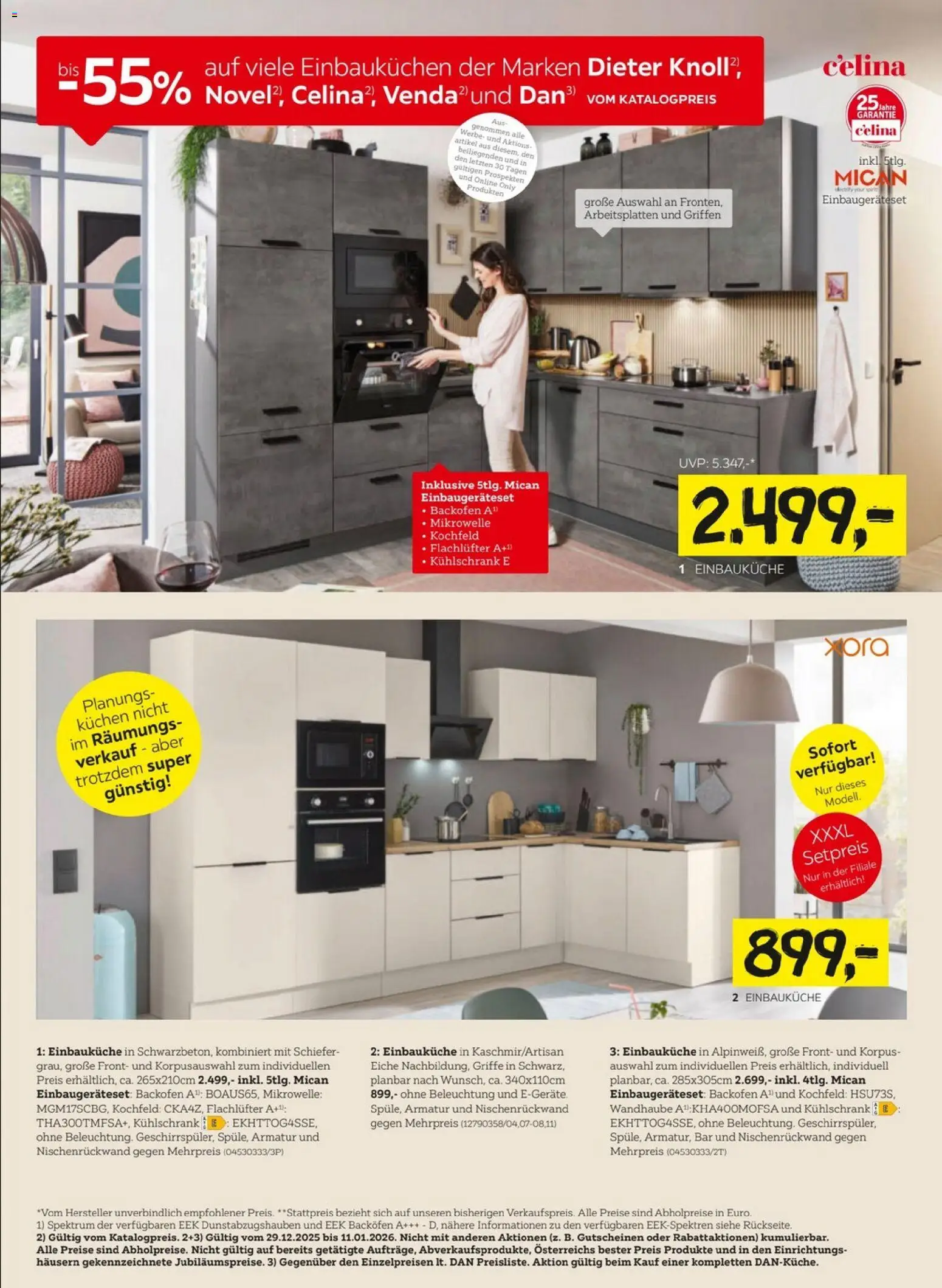 XXXLutz Schlafzimmer  gültig ab 29.12.2025 | Seite: 14 | Produkte: Kühlschrank, Kochfeld, Mikrowelle