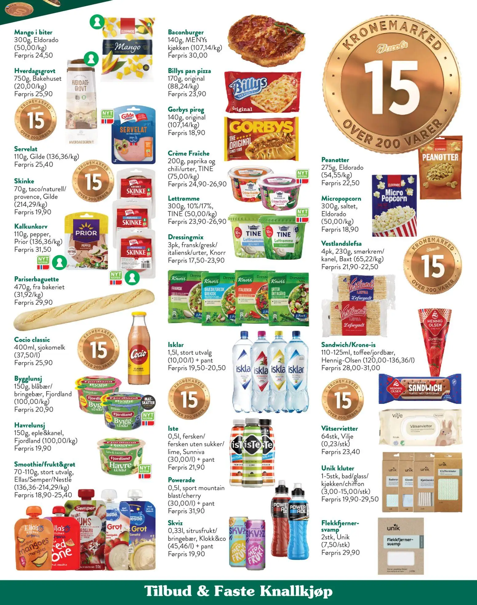 {H1} | Side: 3 | Produkter: Flekkfjerner, Te, Blåbær, Dressing