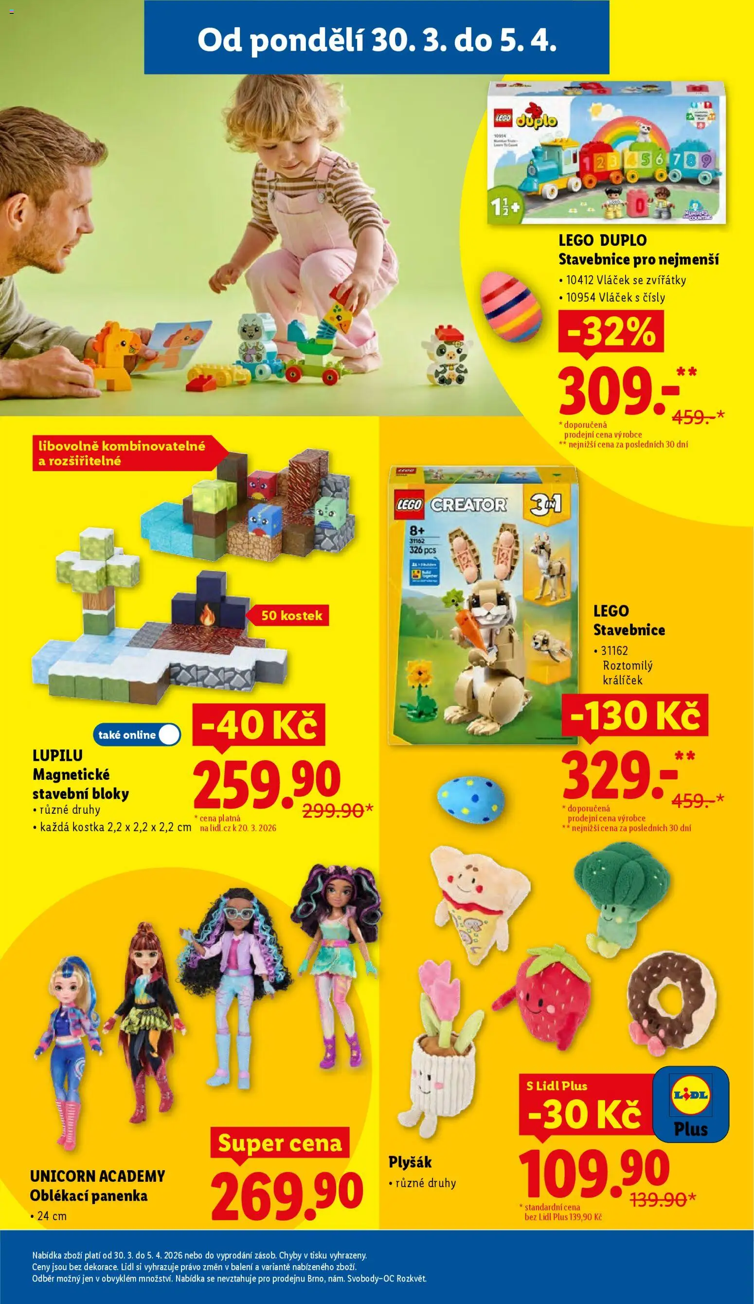 Lidl leták od 30.03.2026 | Strana: 37 | Produkty: LEGO, Stavebnice, Lego duplo, Plyšák