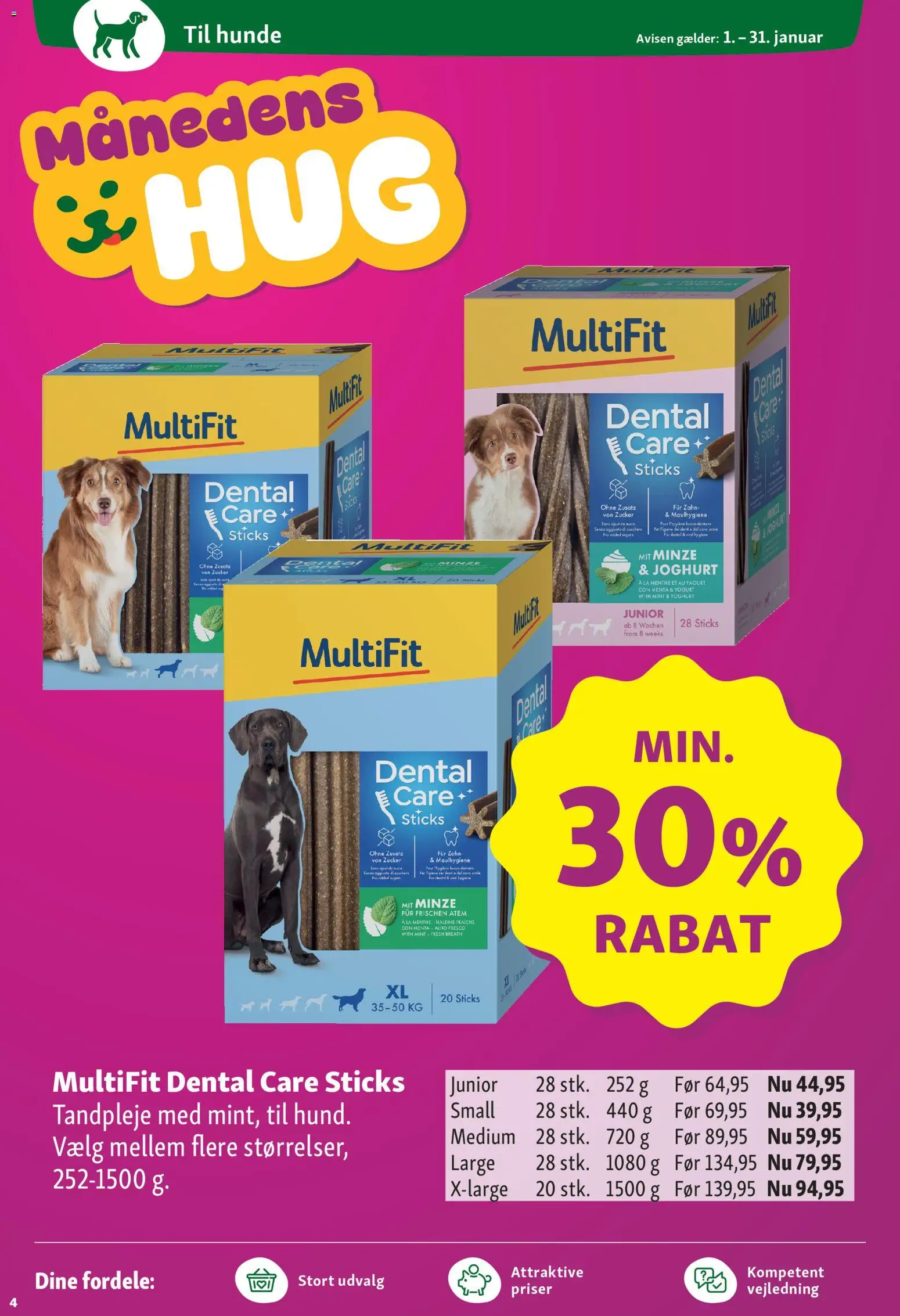 Maxi Zoo tilbudsavis – gyldig fra 01.01.2026 | Side: 4 | Produkter: Yoghurt