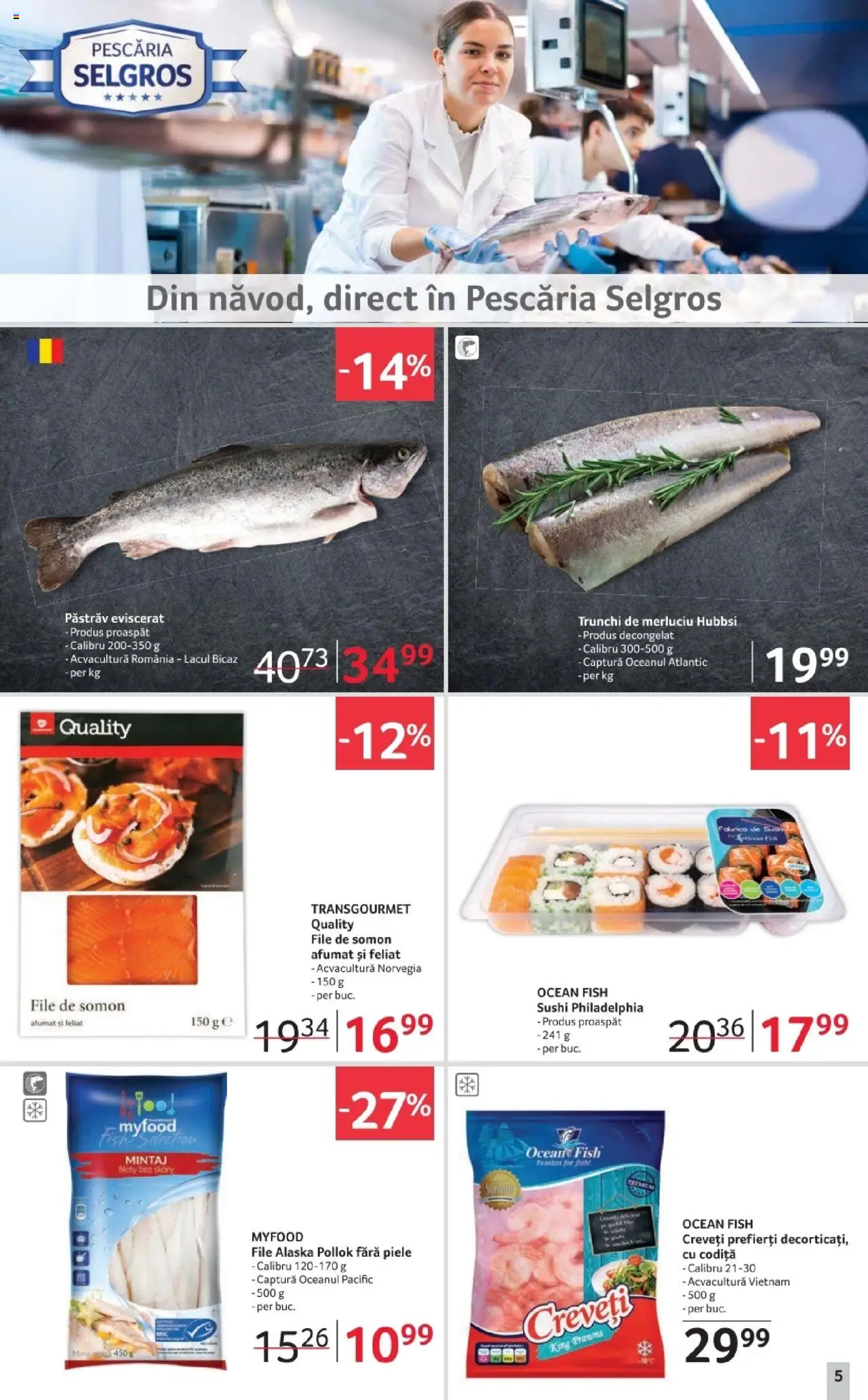 Noul catalog Selgros – valabil de la 03.10.2025 | Pagină: 5 | Produse: Sushi
