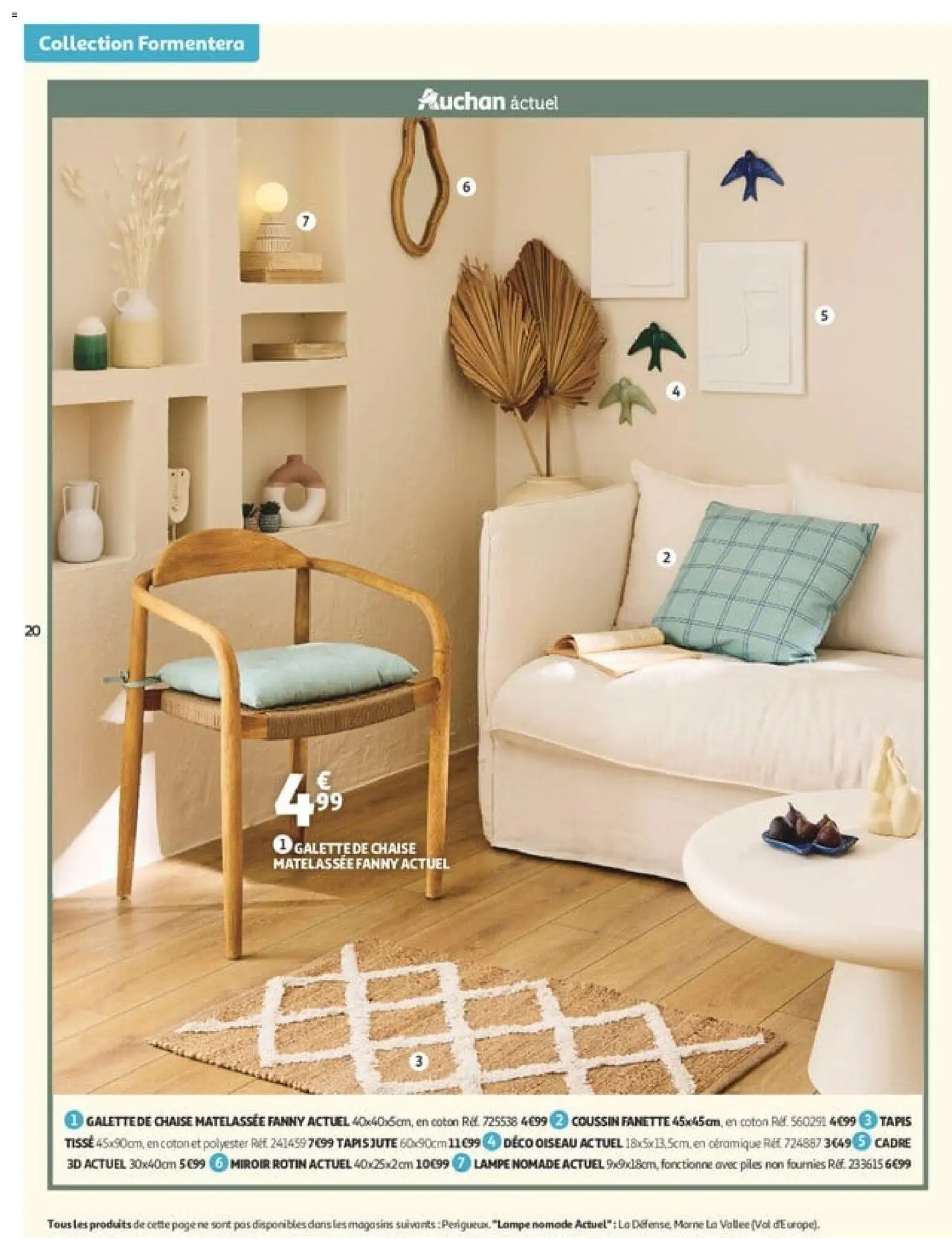{H1} | Page: 20 | Produits: Coton, Tapis, Galette de chaise, Piles