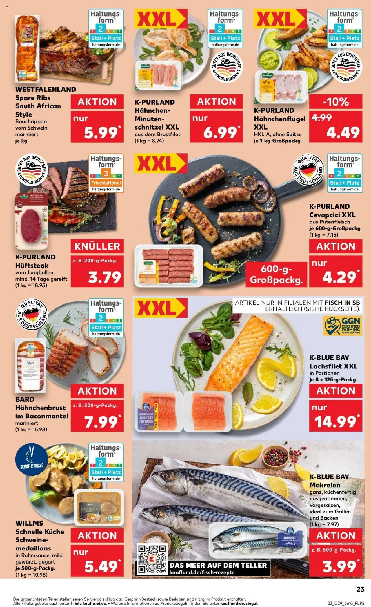Kaufland prospekt Bendorf	 - gültig ab dem 21.07.2025 | Seite: 36 | Produkte: Küche, Schnitzel, Fisch, Hahnchenbrust