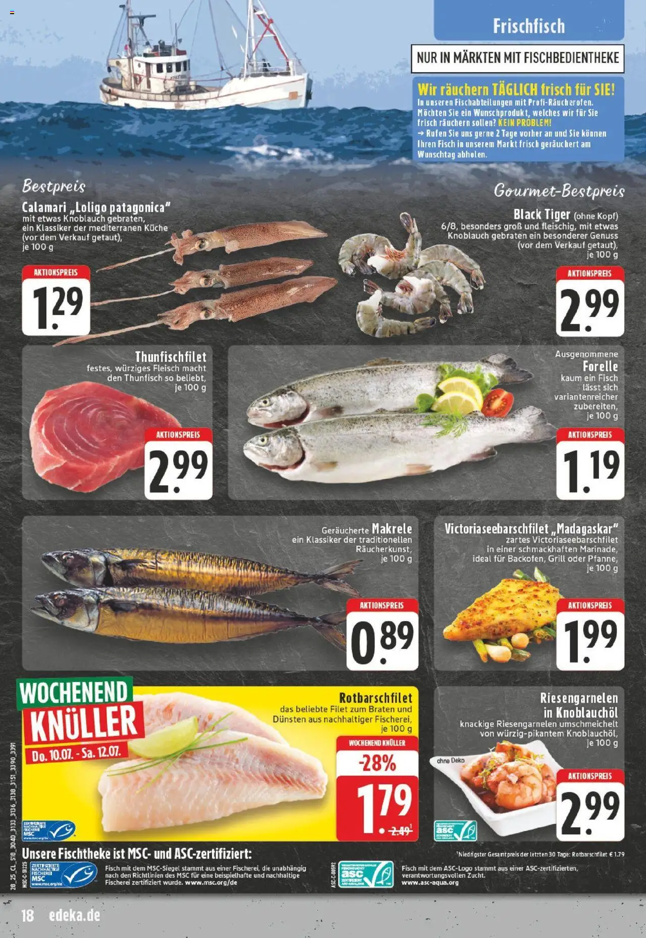 Edeka prospekt Kevelaer	 - gültig ab dem 06.07.2025 | Seite: 18 | Produkte: Thunfisch, Küche, Fisch, Fleisch