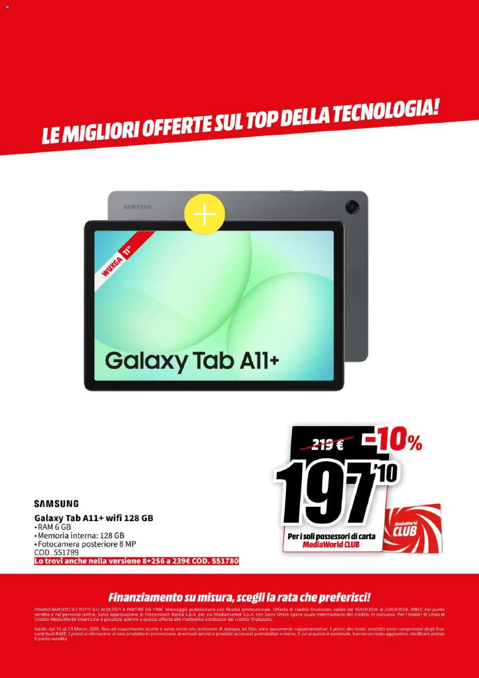 Volantino Media World del 16.03.2026 | Pagina: 24 | Prodotti: Top, Fotocamera, Stampa, Samsung