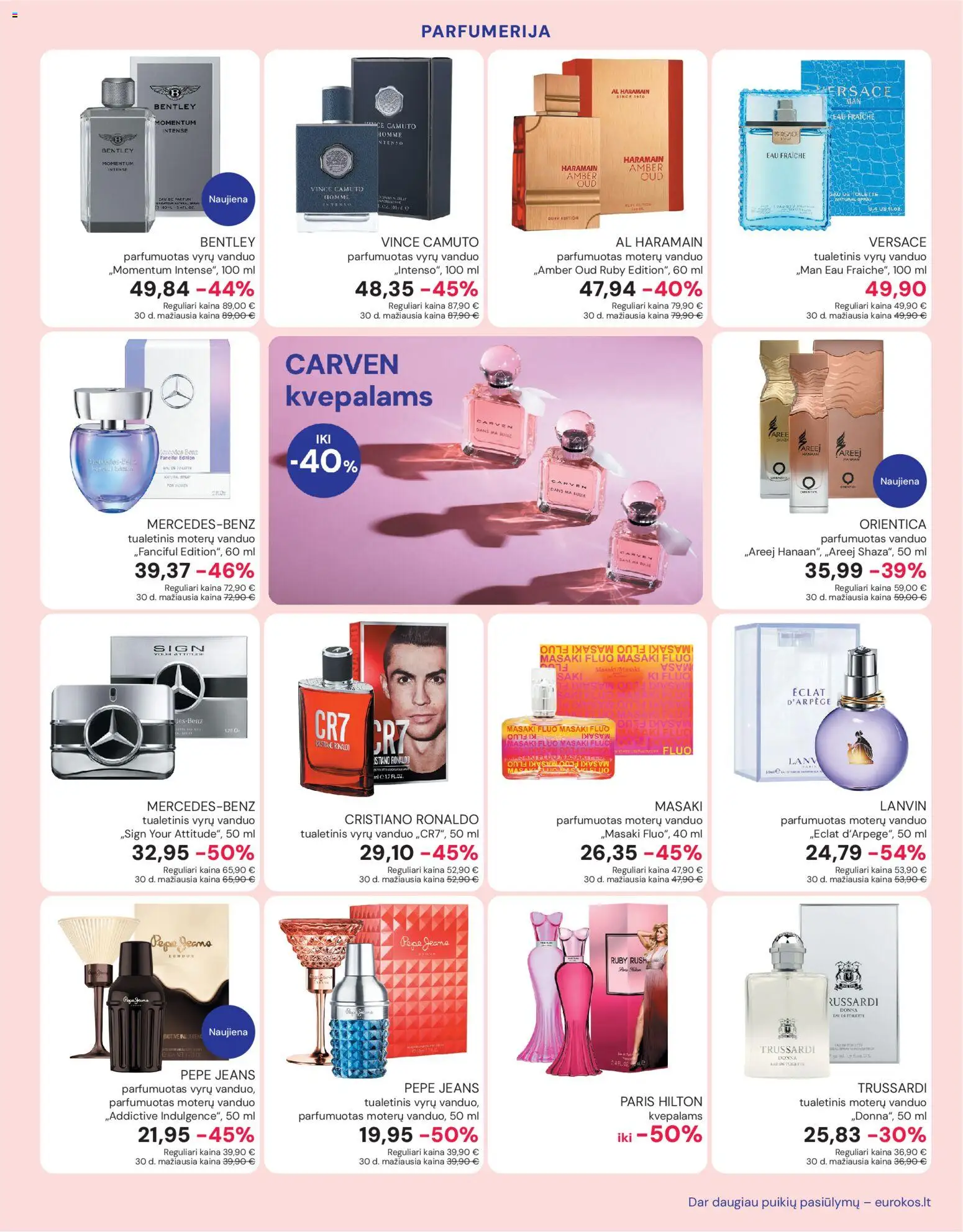Eurokos akcijos nuo 30.10.2025 | Puslapis: 7 | Prekių: Parfumuotas vanduo