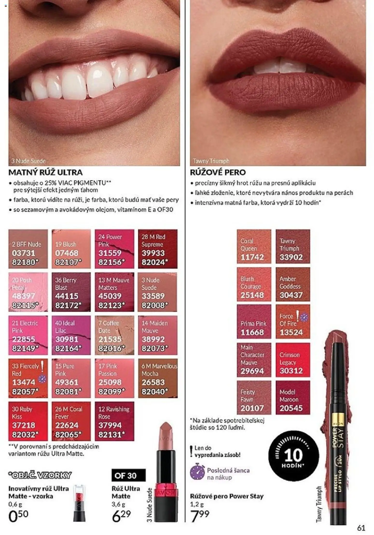 Nové Avon akcie – leták je platný od 01.02.2026 | Strana: 61 | Produkty: Pero