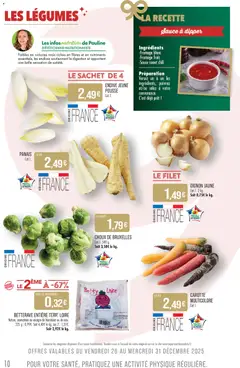 Match Supermarché - Prévisualisation de Match Supermarché - Fêtes par nos pros | Meaux valide à partir de 27.12.2025 | Page: 10 | Produits: Mais, Endives, Carotte, Fromage frais