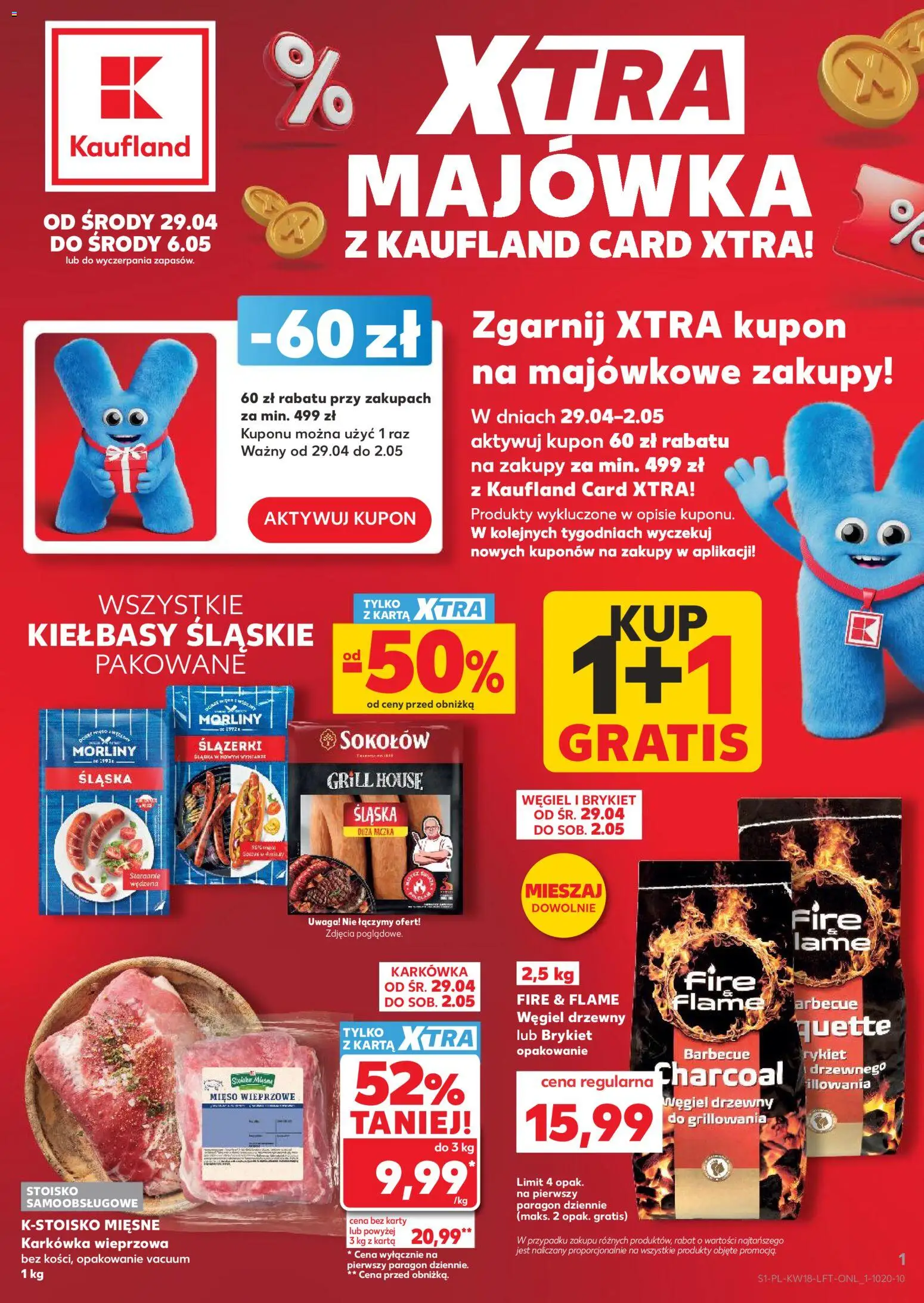 Kaufland Polsko leták od 29.04.2026 | Strana: 1 | Produkty: Karty