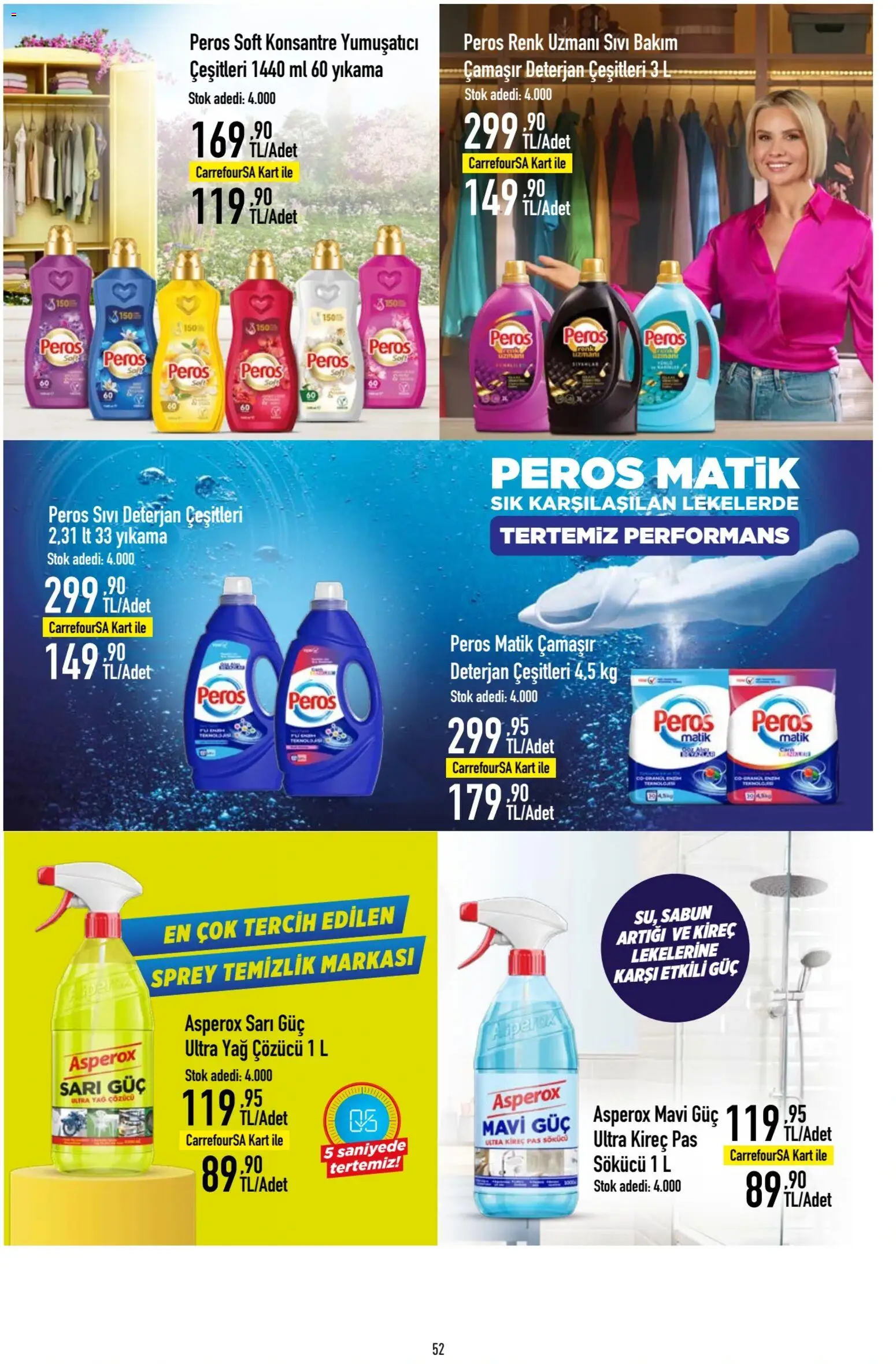 CarrefourSA Katalog - 18.12.2025 tarihinden itibaren geçerlidir | Sayfa: 53 | Ürünler: Sabun, Yumuşatıcı, Deterjan, Yağ çözücü