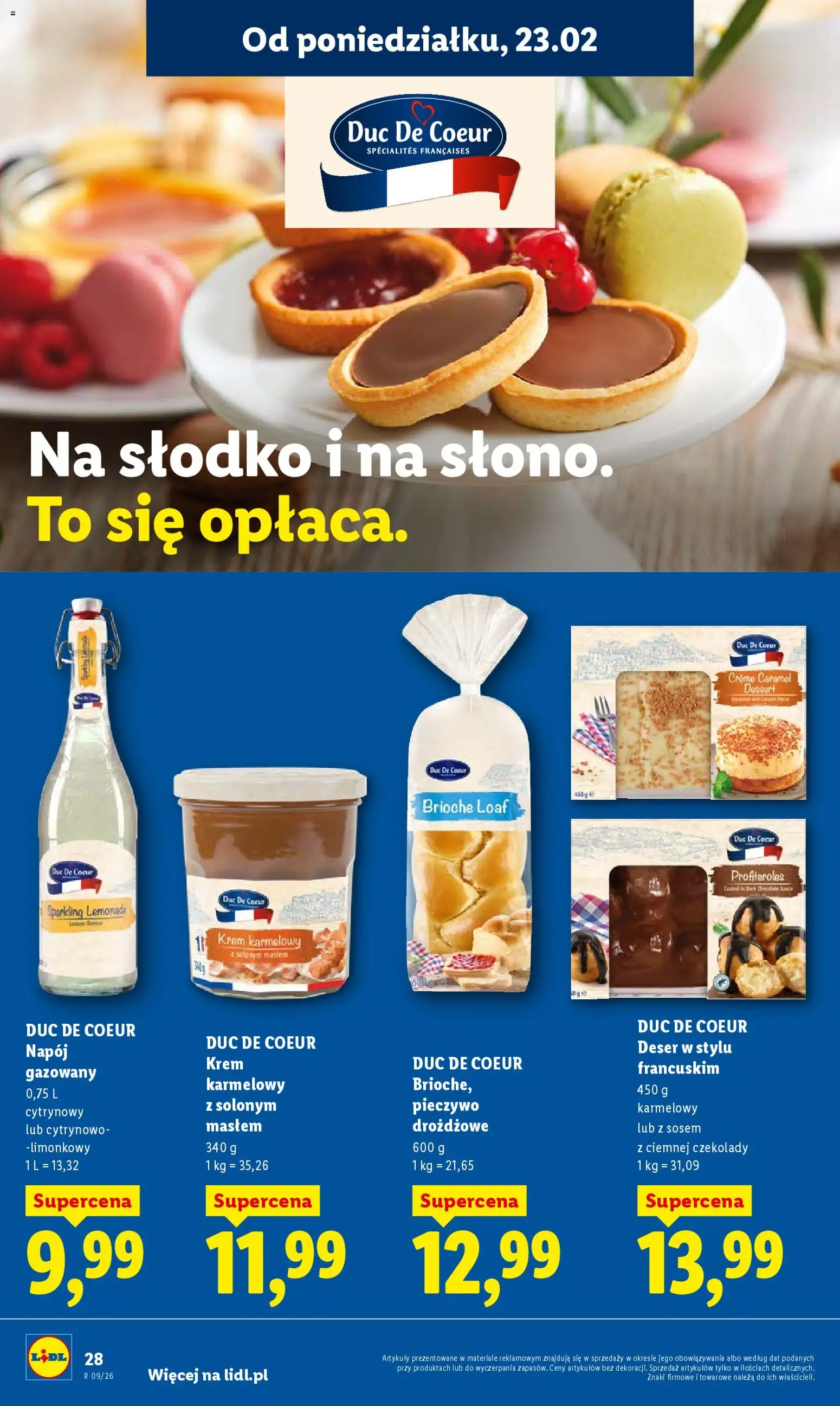 Lidl Polsko leták od 23.02.2026 | Strana: 28 | Produkty: Profiteroles, Krém