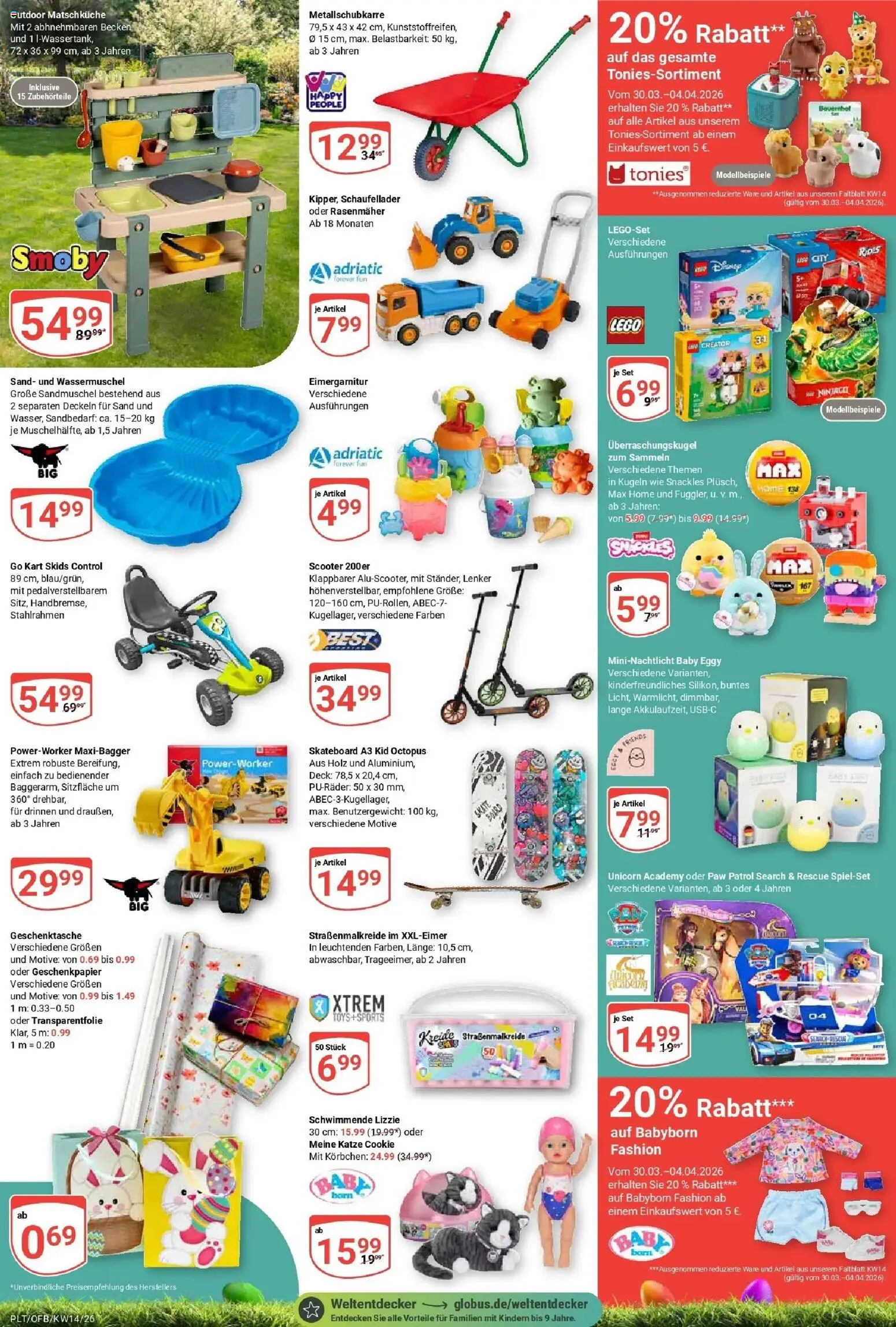 Globus prospekt Plattling	 – gültig ab 30.03.2026 | Seite: 28 | Produkte: Rasenmäher, Scooter