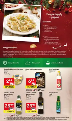 Pogląd oferty "Delikatesy Centrum Gazetka - Przepisy na Bliskie Święta" - ważna od 27.11.2025 | Strona: 18 | Produkty: Ocet, Ocet jabłkowy, Mąka orkiszowa, Pieprz