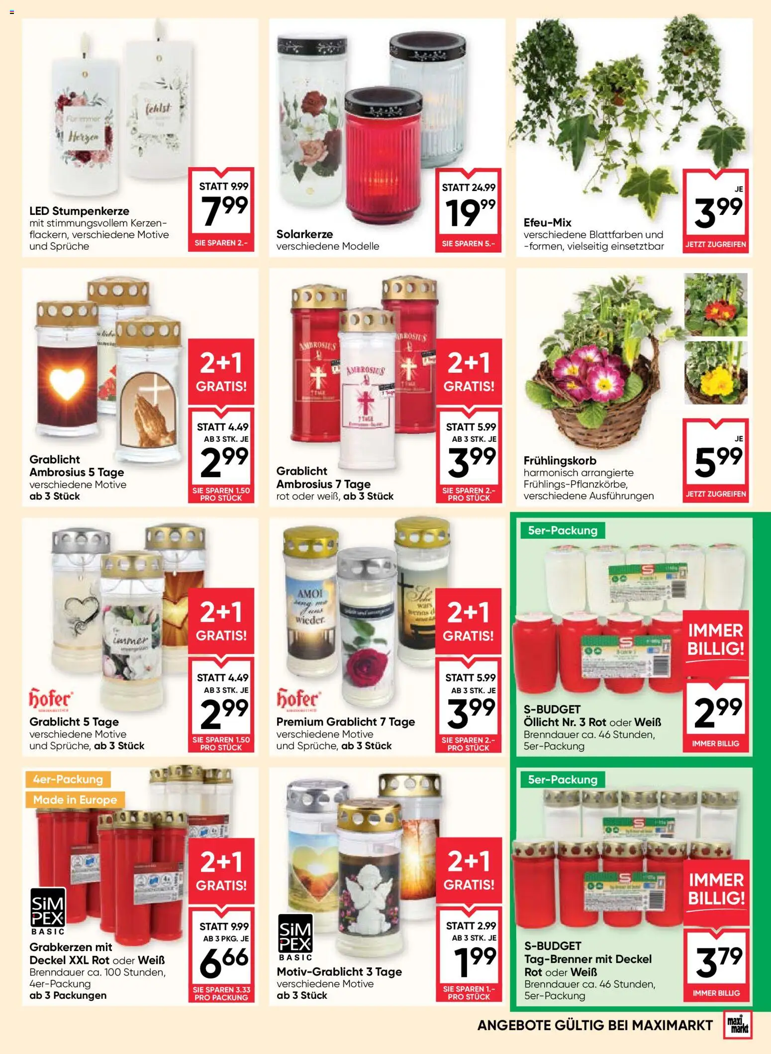 Die besten Angebote | Maximarkt Flugblatt ab 26.03.2026 | - Jetzt stöbern! | Austria