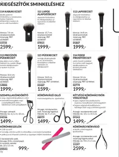 Katalógus AVON 2026 márciusi - amely érvényes a következő dátumtól: 01.03.2026 | Oldal: 76 | Termékek: Szempillaspirál, Púderecset, Púder, Ecset