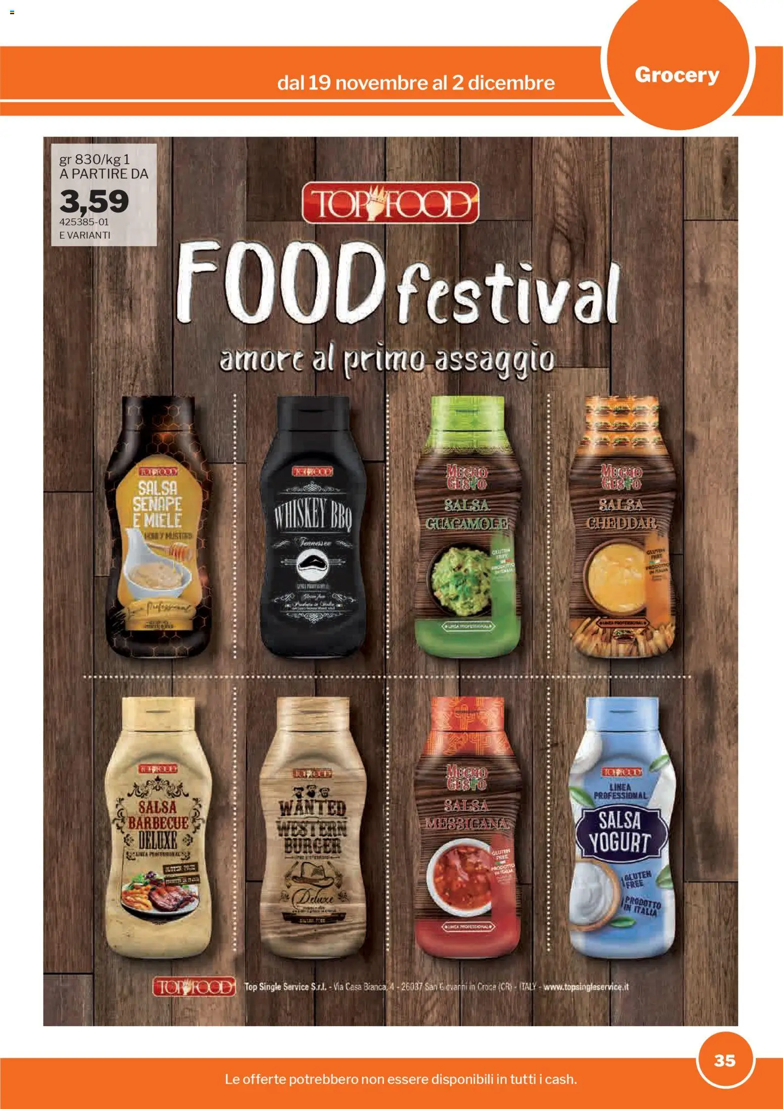 Volantino Sogegross del 19.11.2025 | Pagina: 35 | Prodotti: Yogurt, Salsa, Senape, Salsa barbecue