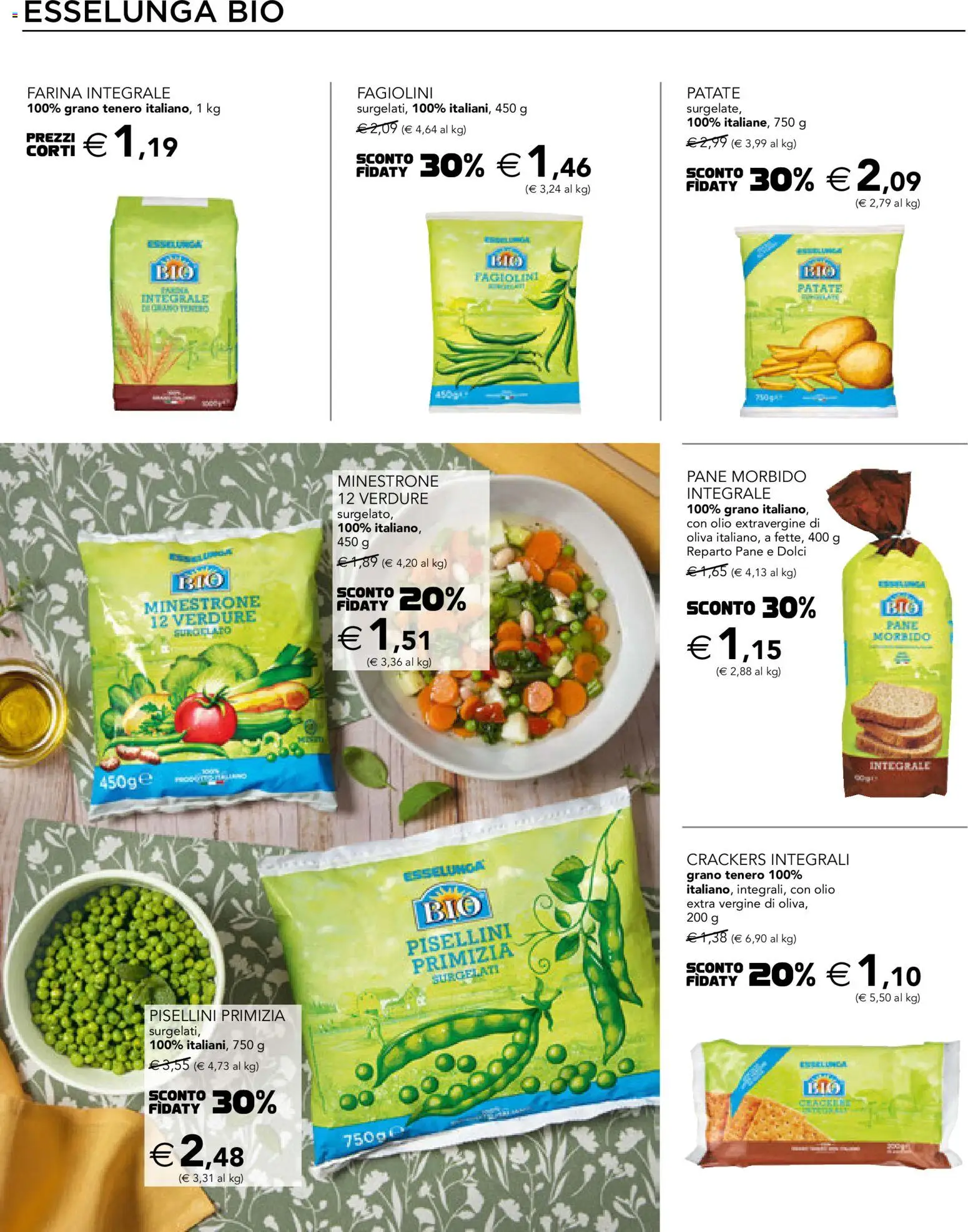 Volantino Esselunga S del 26.02.2026 | Pagina: 10 | Prodotti: Pane, Patate, Olio, Crackers