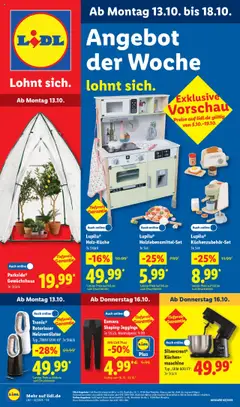 Lidl Prospekt 	 ab 13.10.2025 gültig