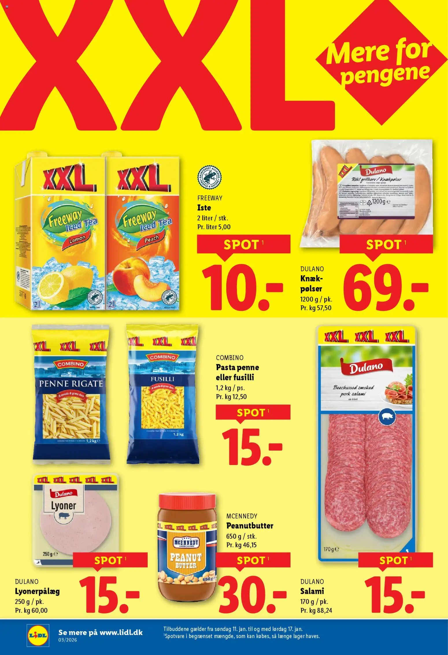 Lidl tilbudsavis – gyldig fra 11.01.2026 | Side: 28 | Produkter: Salami, Iste, Peanutbutter, Søm