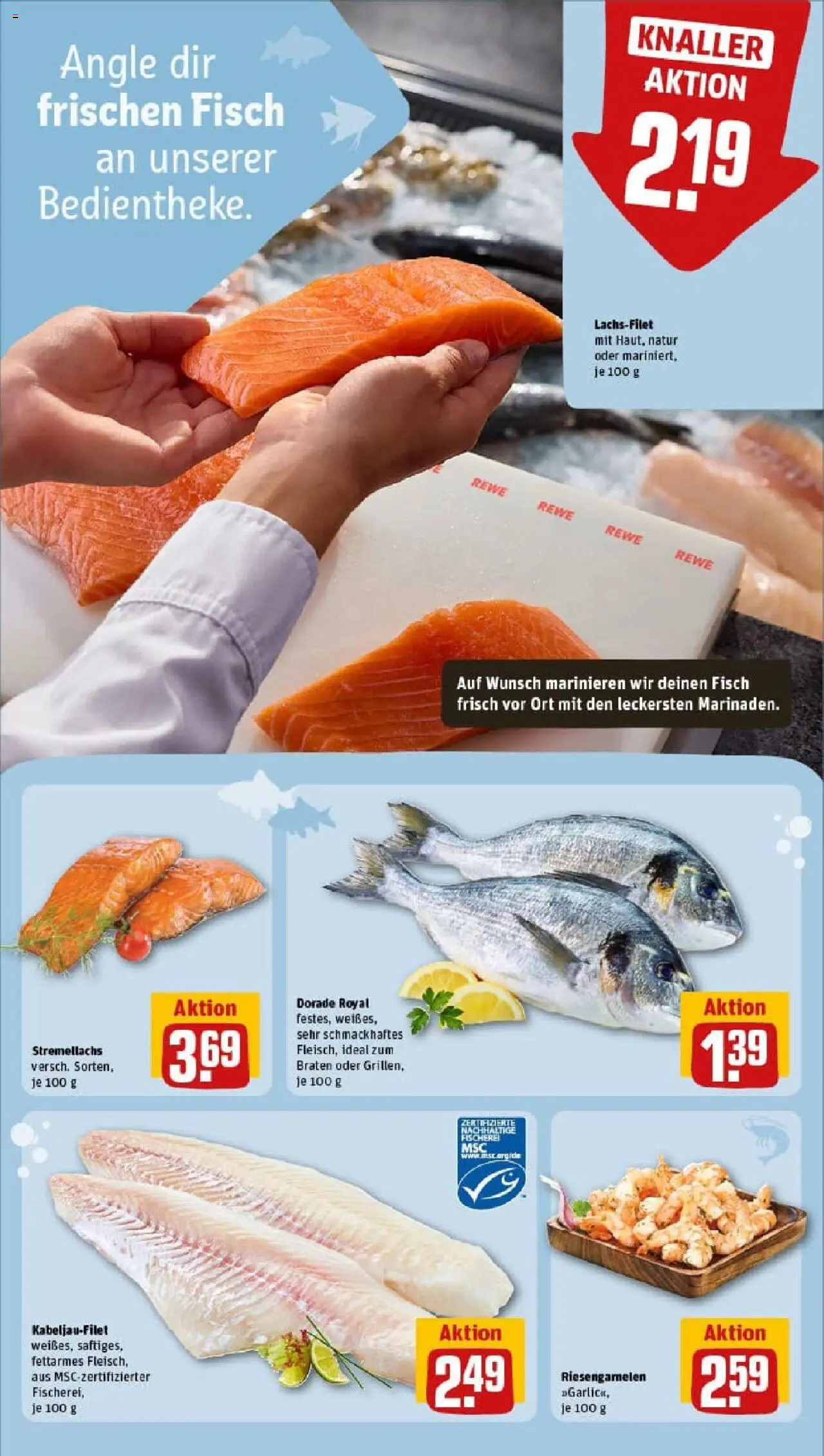Rewe prospekt Bad Berleburg	 - gültig ab dem 29.06.2025 | Seite: 35 | Produkte: Dorade, Fisch