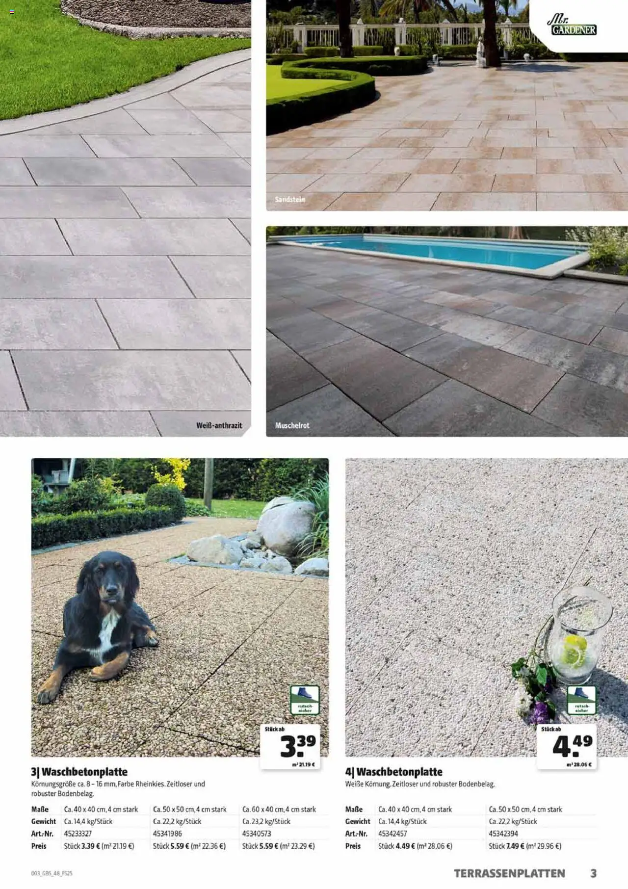 HERKULES Gartenbaustoffe - gültig ab dem 28.07.2025 | Seite: 3 | Produkte: Gewicht