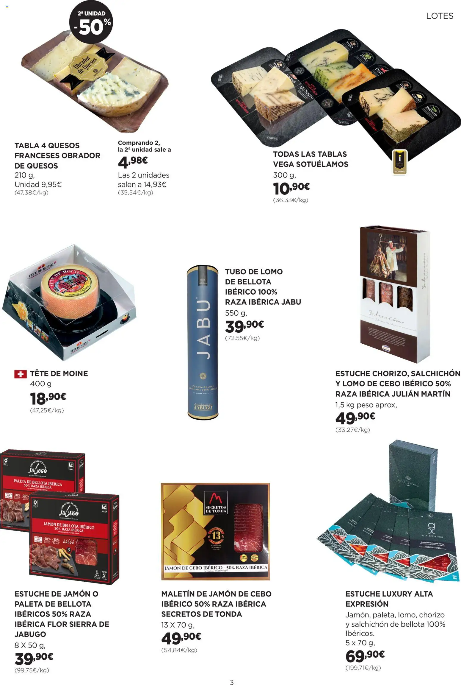 El Corte Inglés ofertas │ válido desde el 29.01.2026 | Página: 3 | Productos: Jamón, Peso, Anchoa