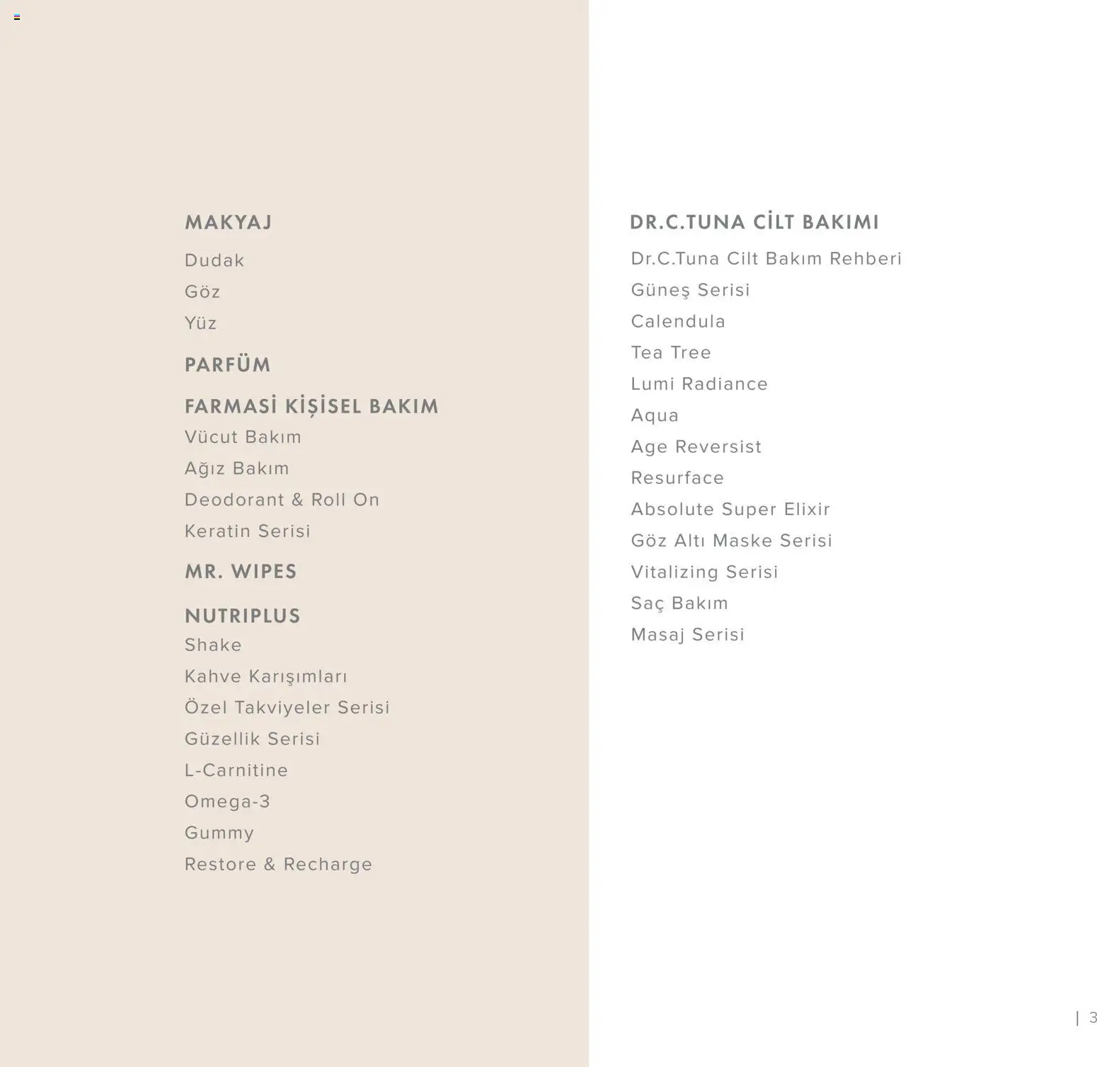 Farmasi Katalog - 01.11.2025 tarihinden itibaren geçerlidir | Sayfa: 3