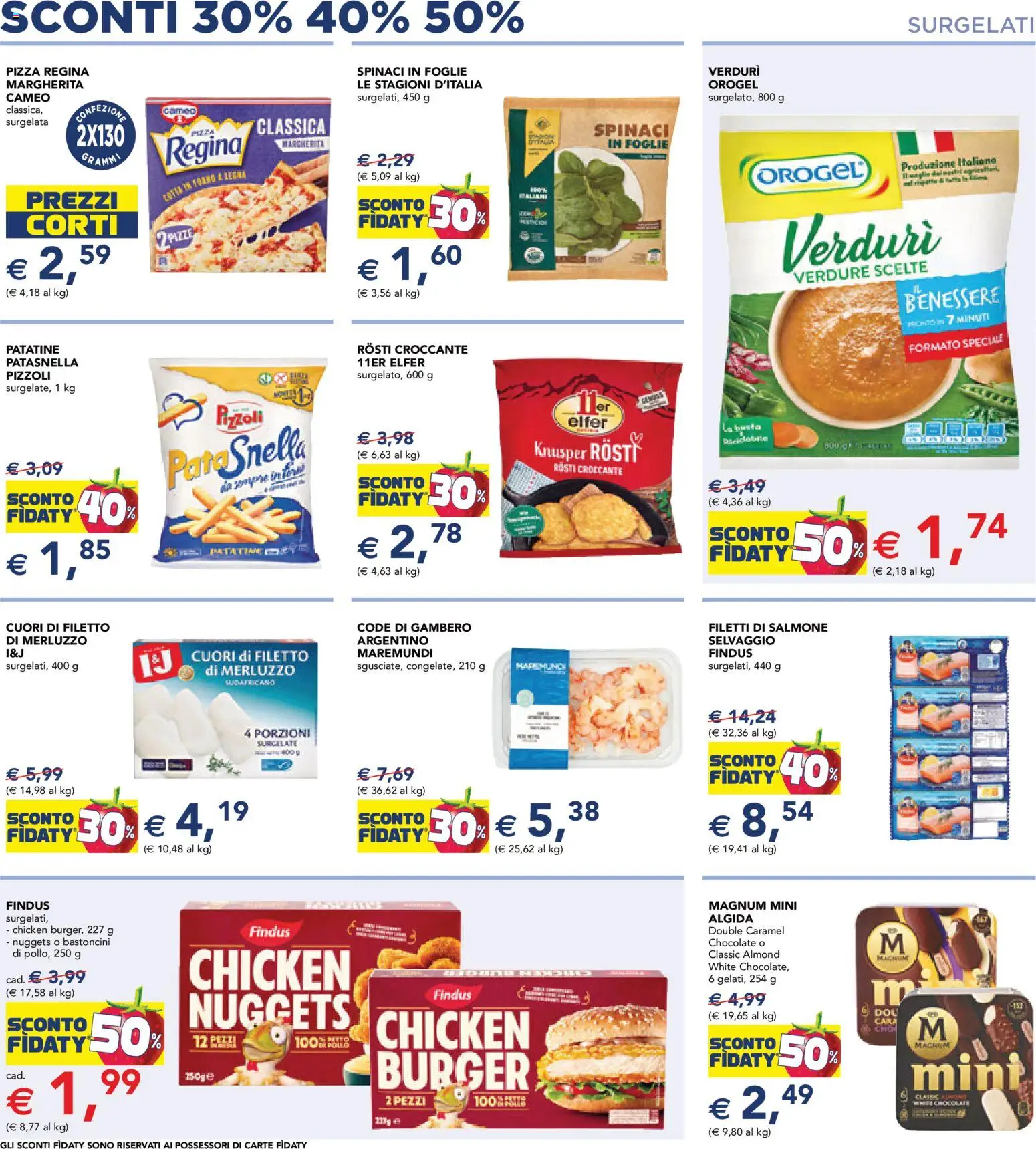 Volantino Esselunga S del 12.02.2026 | Pagina: 3 | Prodotti: Pizza, Salmone, Patatine, Nuggets