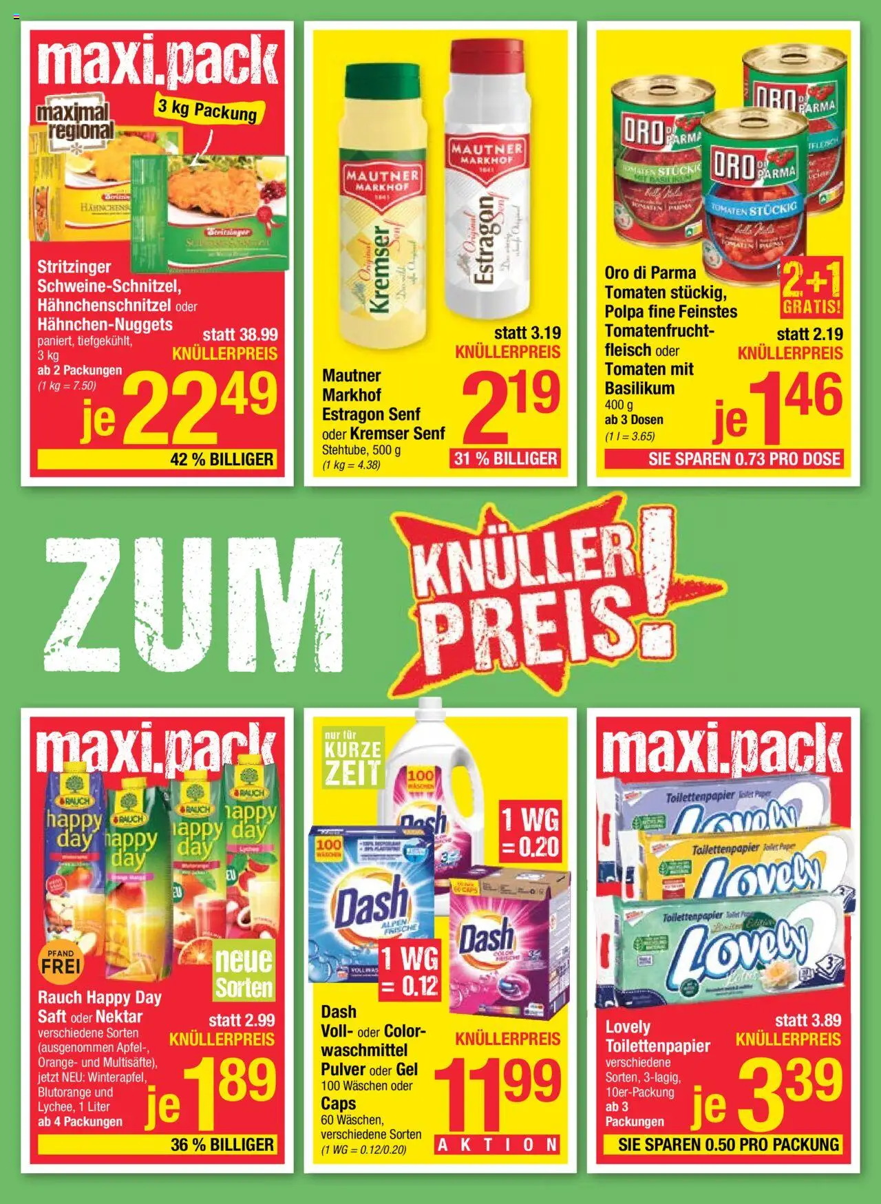 Maximarkt Flugblatt gültig ab 13.10.2025 | Seite: 7 | Produkte: Saft, Äpfel, Tomaten, Waschmittel