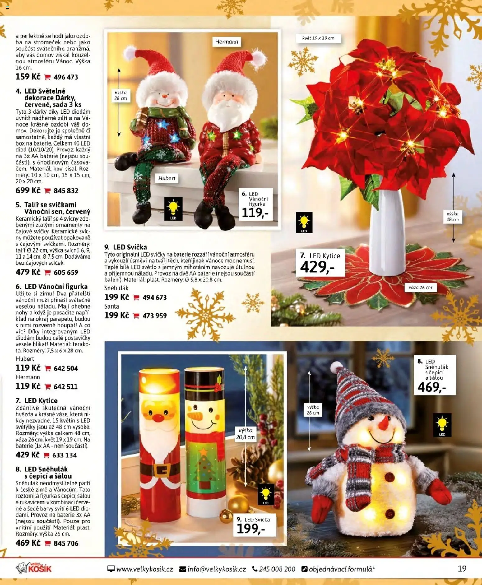 Velký Košík katalog listopad 2025 od 01.11.2025 | Strana: 19 | Produkty: Box, Svícny, Baterie, Váza