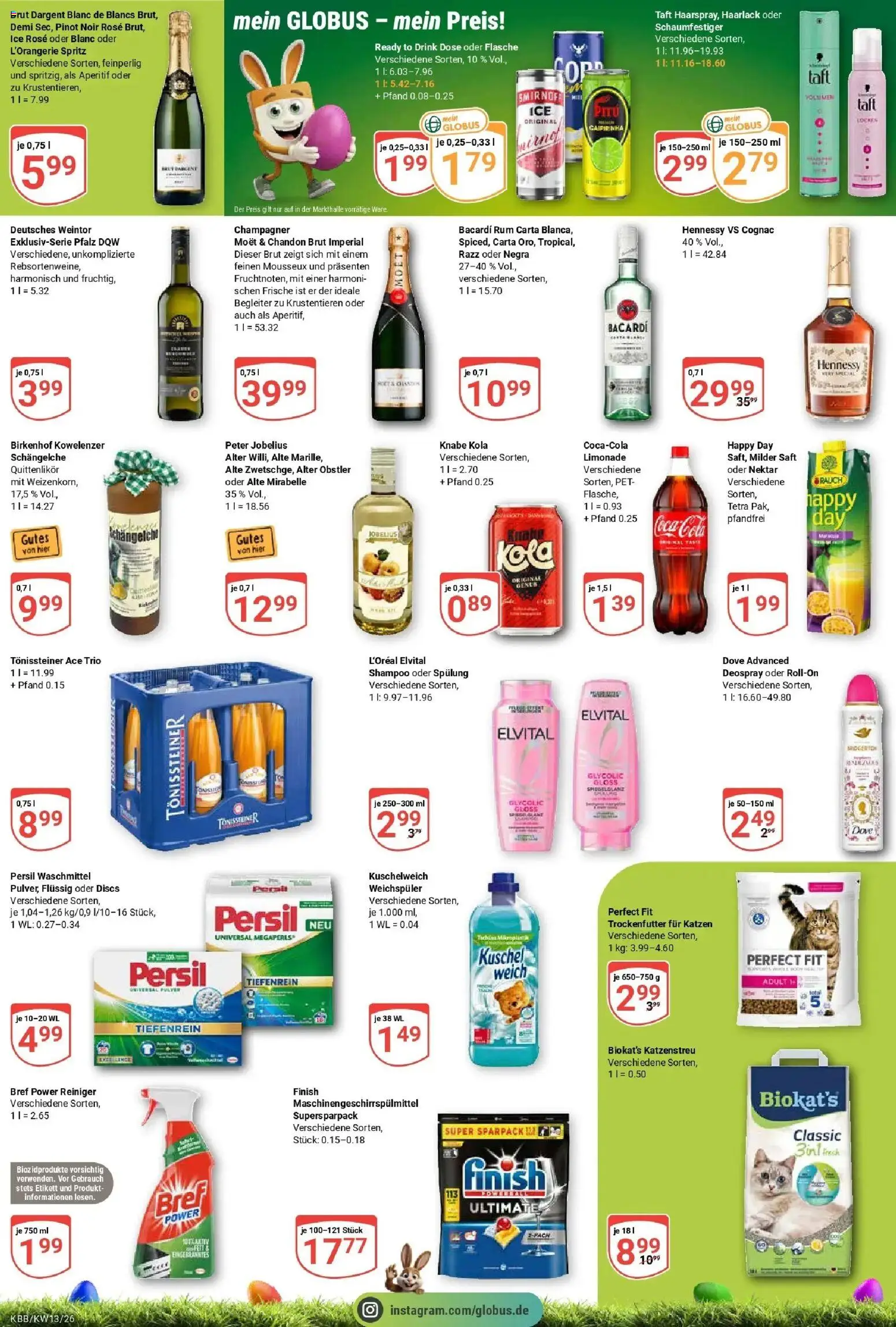 Globus prospekt Koblenz-Bubenheim	 – gültig ab 23.03.2026 | Seite: 6 | Produkte: Kuschelweich, Finish, Shampoo, Smirnoff