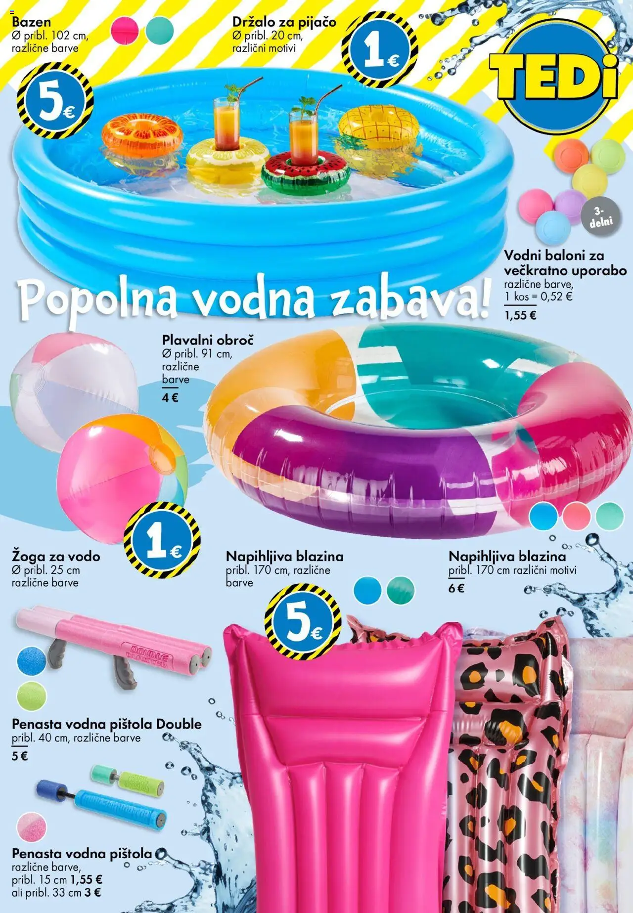 TEDi katalog │ velja od 13.06.2025 | Stran: 13 | Izdelki: Bazen, Napihljiva blazina, Blazina, Kos